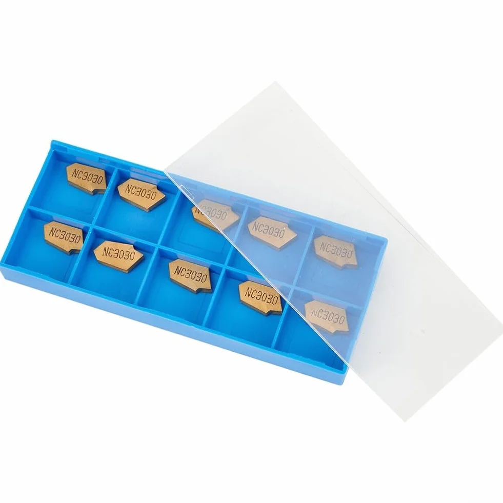 Inserti in carburo CNC GTN-3 SP300 NC3020 larghezza 3 mm per semilavoratura acciaio