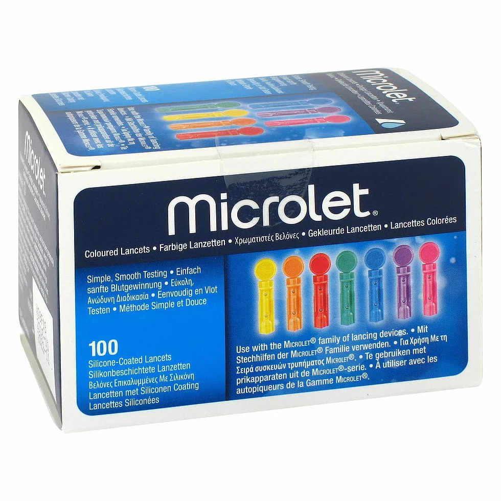 Microlet colorate, 100 pezzi