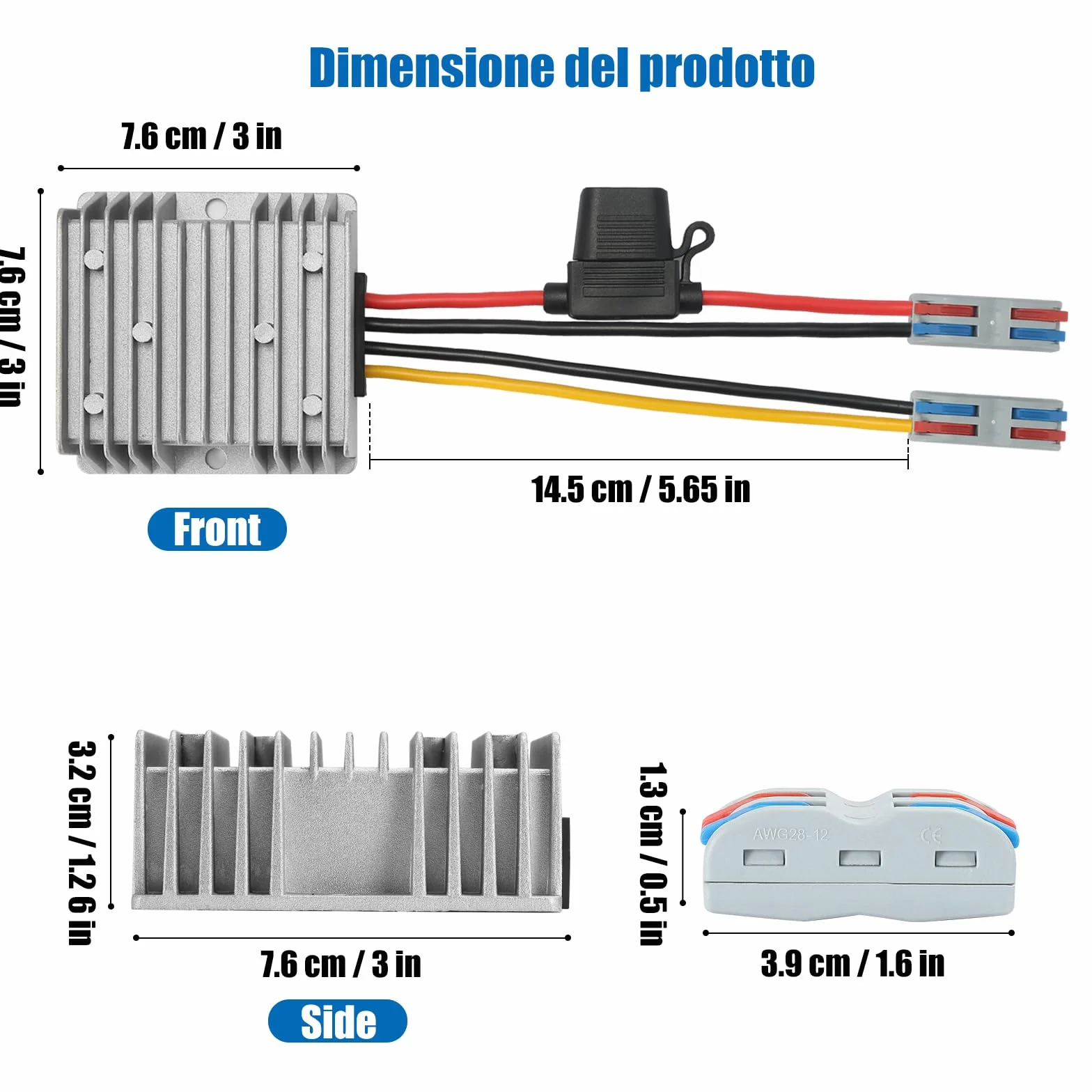 Step down 30V-60V a 24V 10A 240W dc dc converter Buck Volt | 24V/48V a 24V Trasformatore Alimentatore Regolatore Limitatore Riduttore Convertitore di tensione Raddrizzatore
