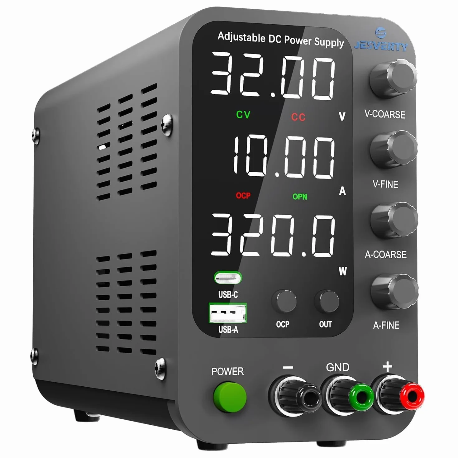 Alimentatore da Banco Variabile 32V 10A SPS-3010V con Ricarica Rapida USB Type-C 20W