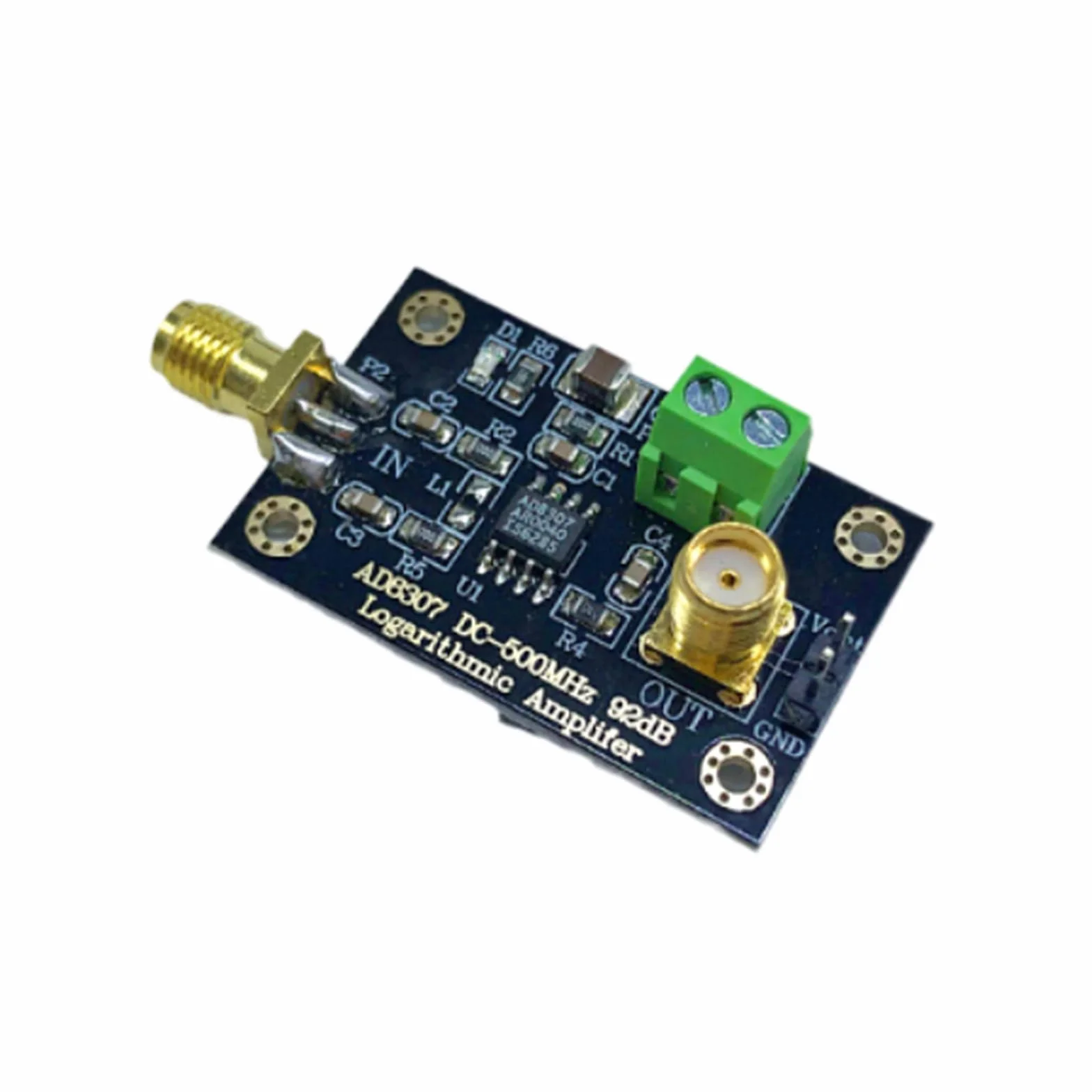 AD8307 RF Power Detector Module DC5V 500MHz Potenza RF Log Amplificatore Board RF Trasmettitore Test Circuito