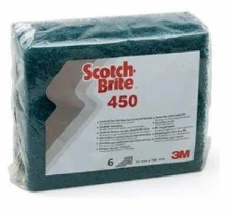 Scotch-Brite™ - Confezione da 6 tamponi per raschiatura resistenti, 450, blu, per contanti e trasporto, 95 mm x 158 mm