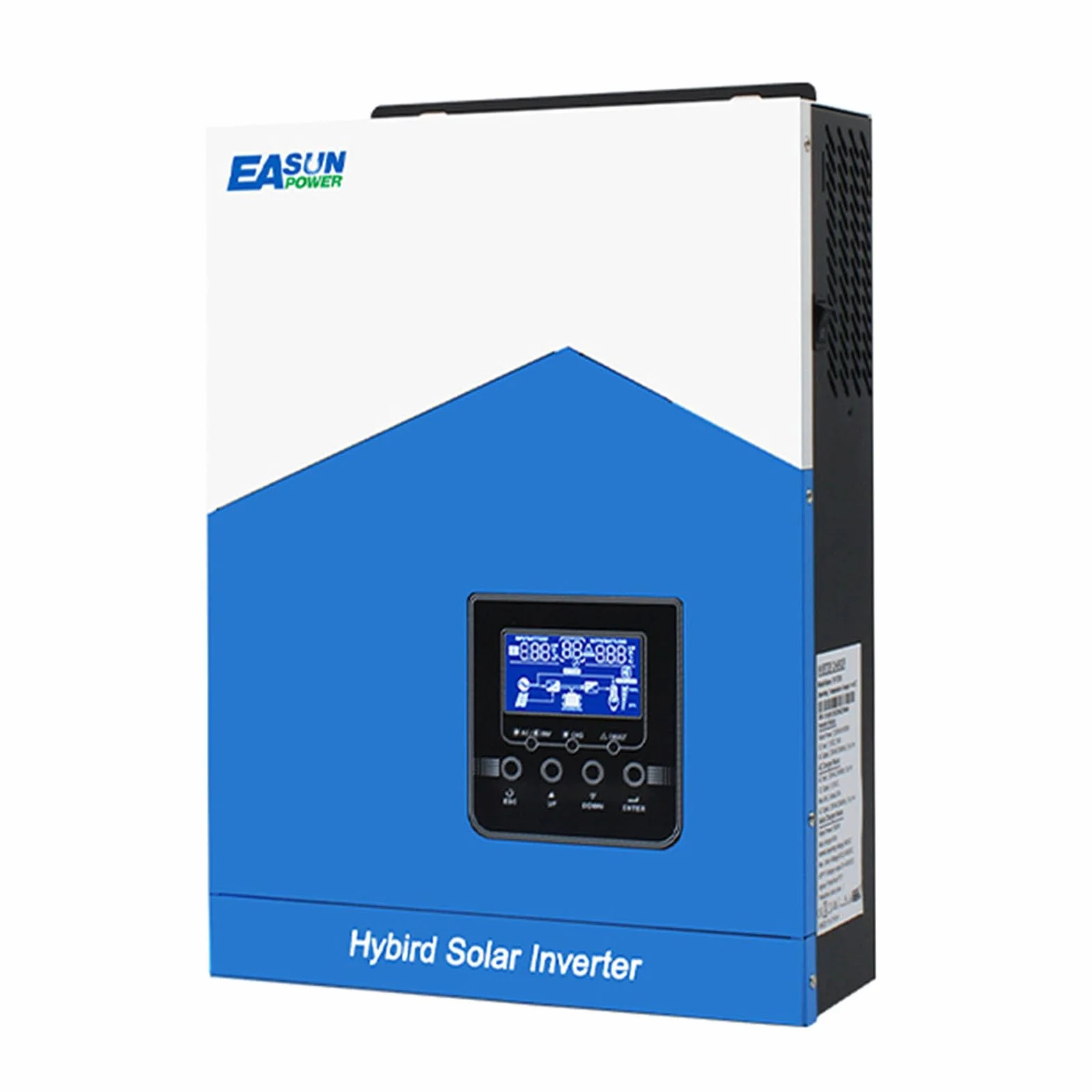 POWLAND Inverter solare ibrido da 3000W 24VDC a 220 V/230 VAC con modulo WiFi, onda pura Inverter indipendente da rete, Ingresso FV 55-430V, funzionamento con batterie al piombo da 24V e al litio