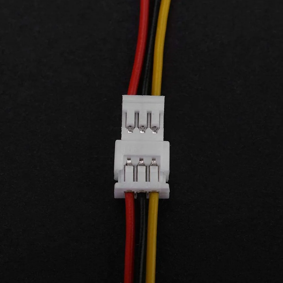 Micro Connettore JST 20 Set Connettori Filo 1.25MM Maschio e Femmina 2Pin/3Pin con Cavo 10cm per Elettrodomestici Robot Luci LED (3 Pin: Set Maschio e Femmina)