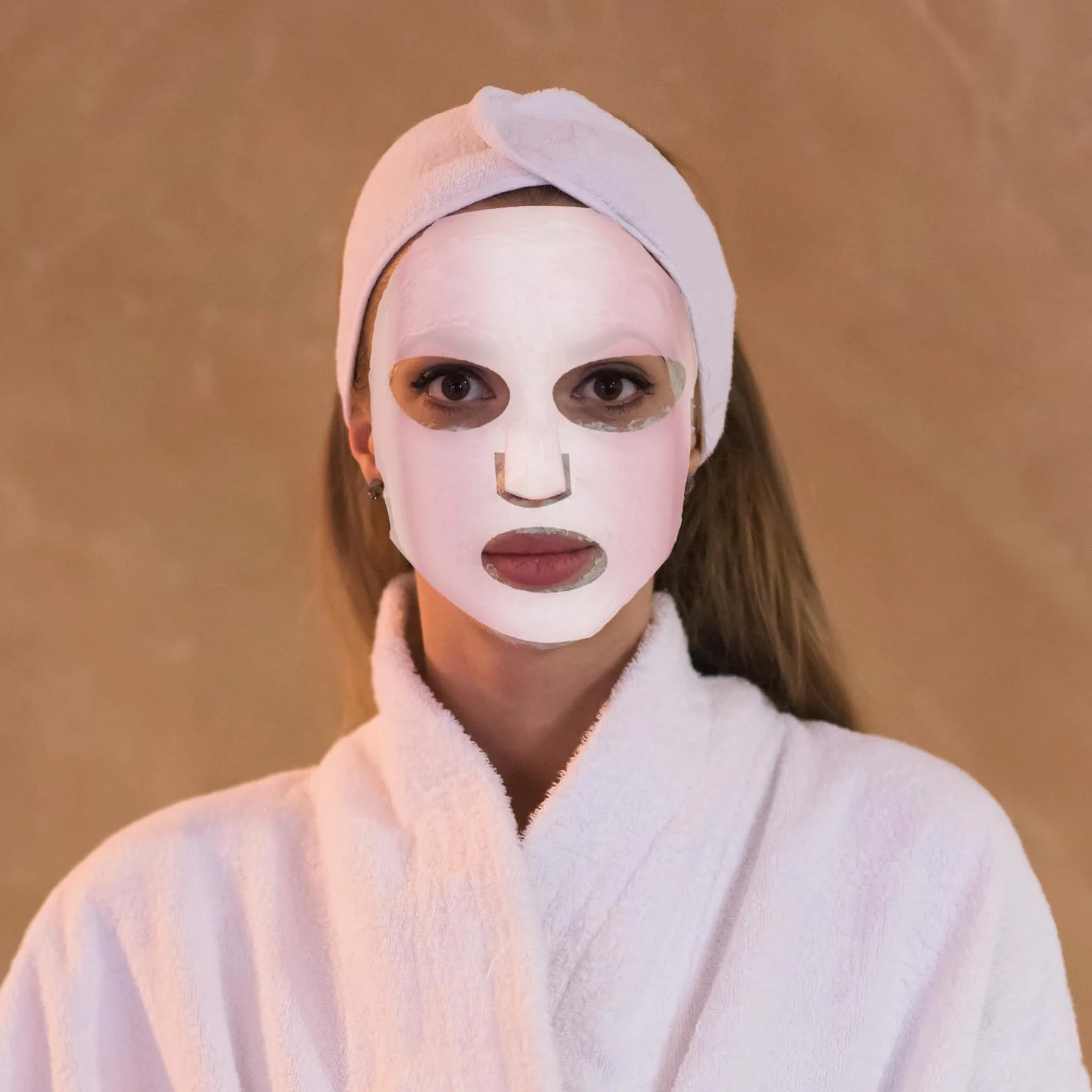 Qianyu 2 fogli copertura maschera facciale silicone riutilizzabile vapore viso idratante impermeabile 3D anti-rughe