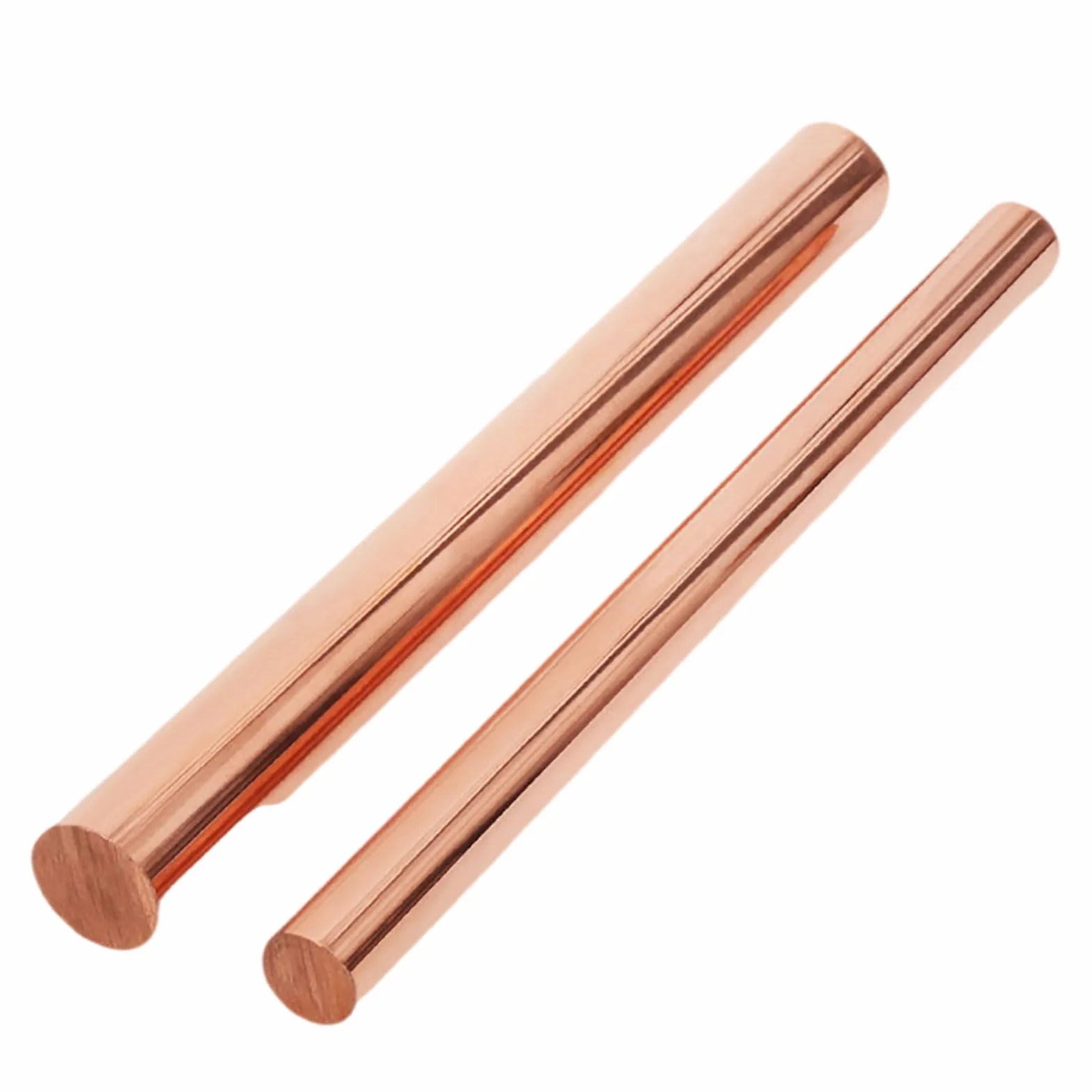 COYOUCO Asta tonda di rame puro diametro 8 mm, asta metallica di rame nuda di lunghezza 300/400/500 mm per hobby artigianali in metallo, elettrici e industriali,8 * 300mm