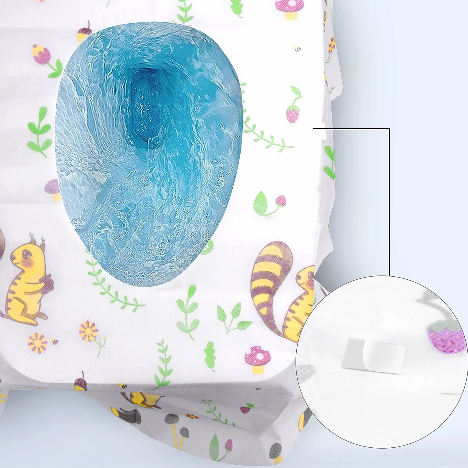 Copriwater Usa e Getta Wc Portatile Bambini Impermeabile L Scoiattolo
