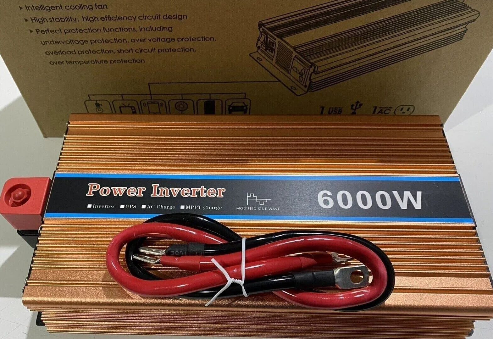 KIT FOTOVOLTAICO 3kW PANNELLO 3x 200W INVERTER 6000W REGOLATORE 60A BATTERIA GEL 100ah