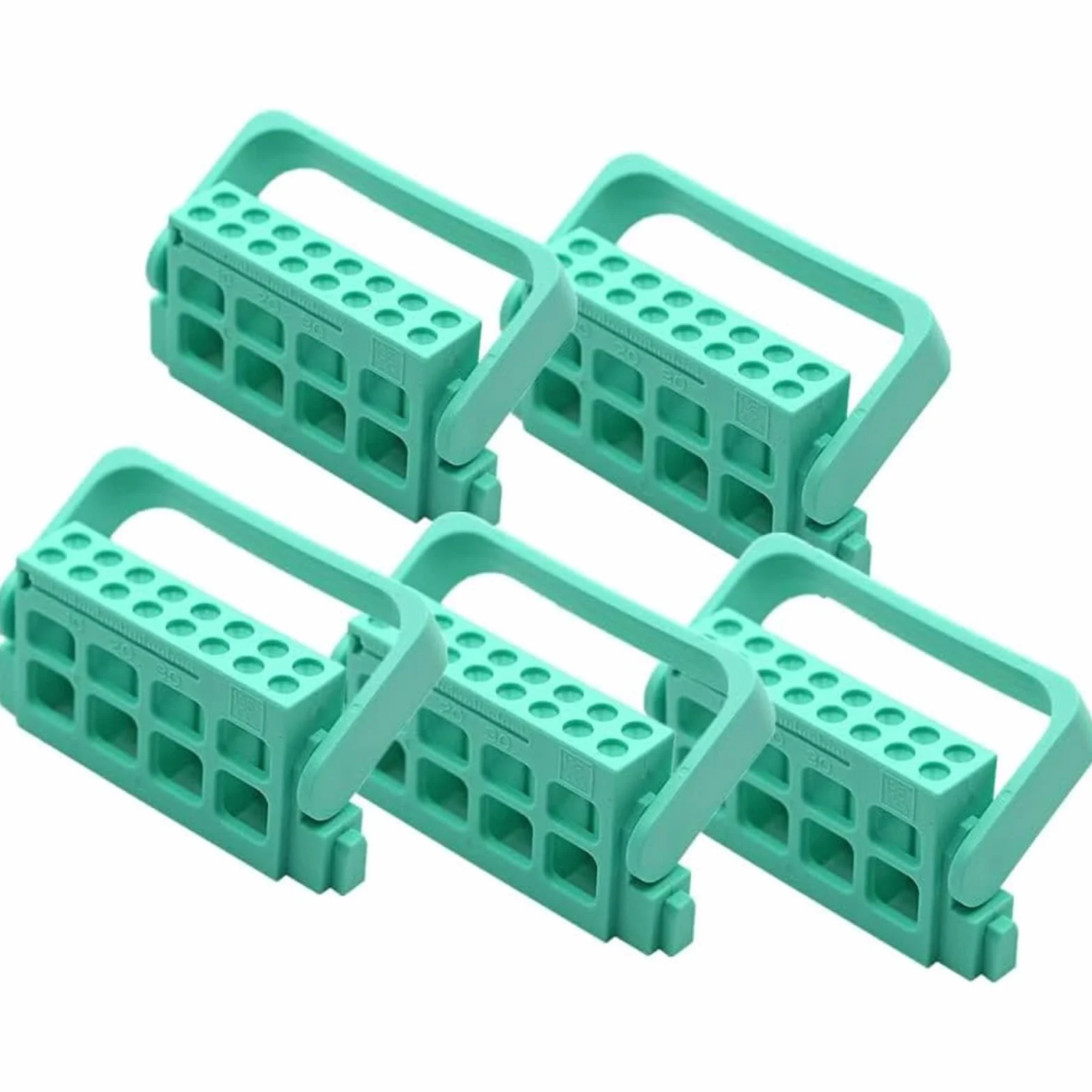 5 PCS 8 Fori /16 Fori Porta Lime Endodontiche Autoclavabili Dispenser Endodontico Supporto per Trapano(Color:16 Holes)