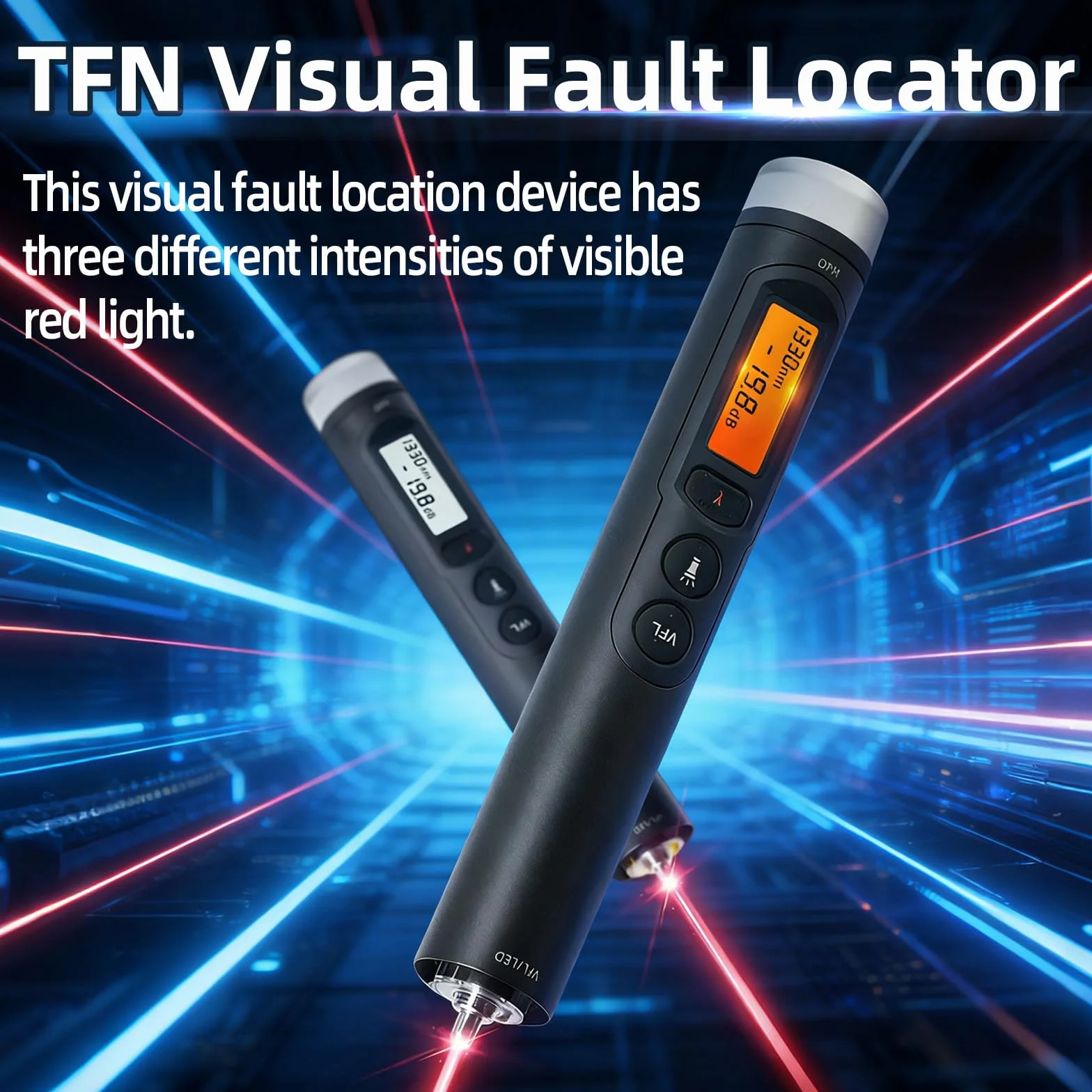 TFN Tester per fibra misuratore di potenza 20 km, localizzatore visivo di guasti, Mini OPM e VFL, tester LED per cavi in fibra
