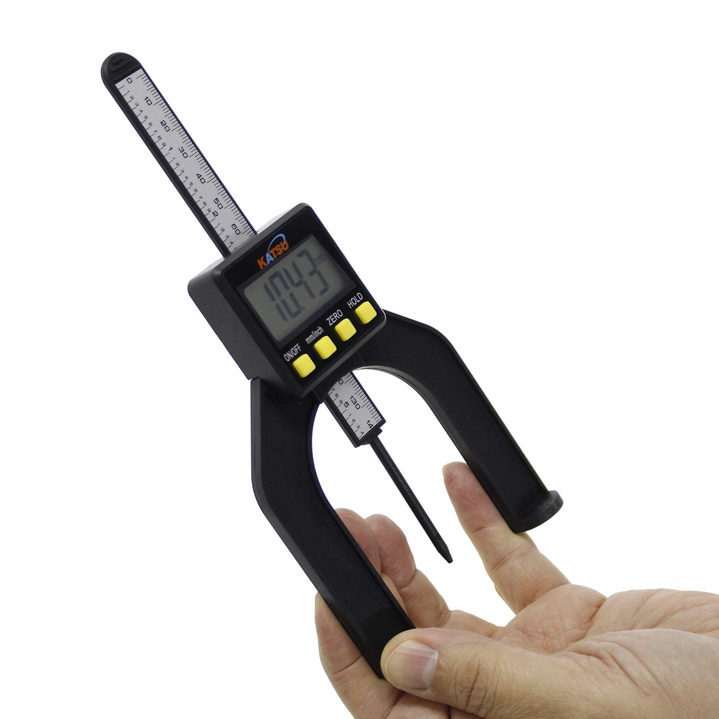 KATSU Calibro di Profondità Digitale 0-80mm Strumento di Misurazione per Router Trimmer Sega