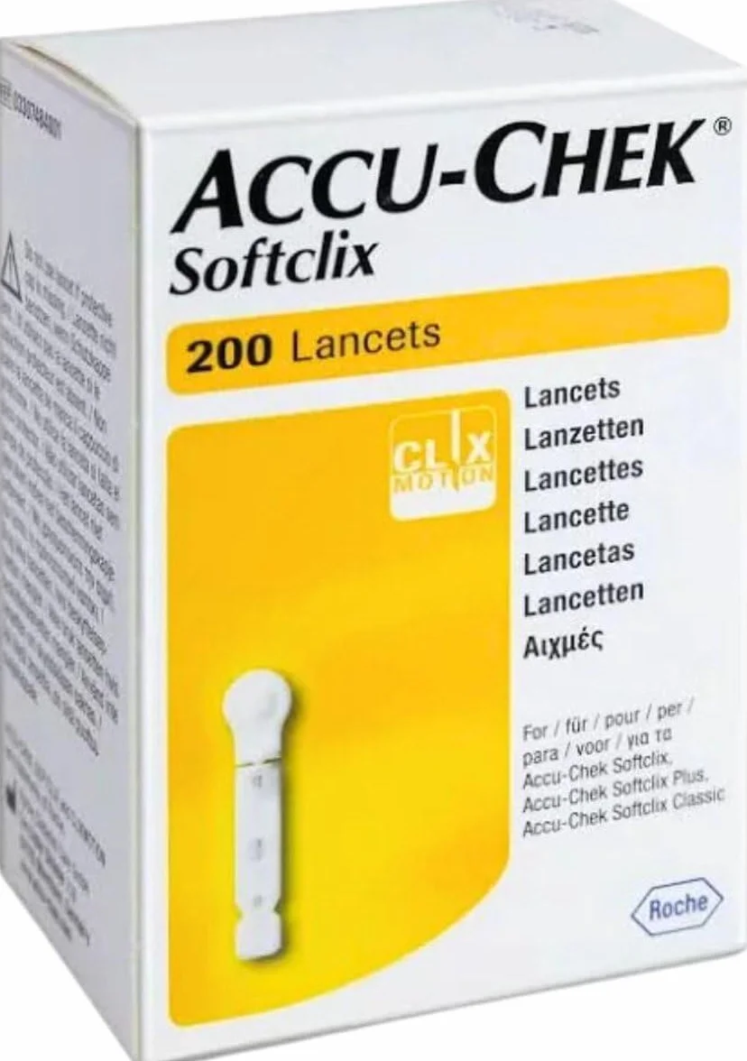 Accu-Chek Softclix Lancette Pungidito Monouso Diabetici Glicemia - 200 Pezzi