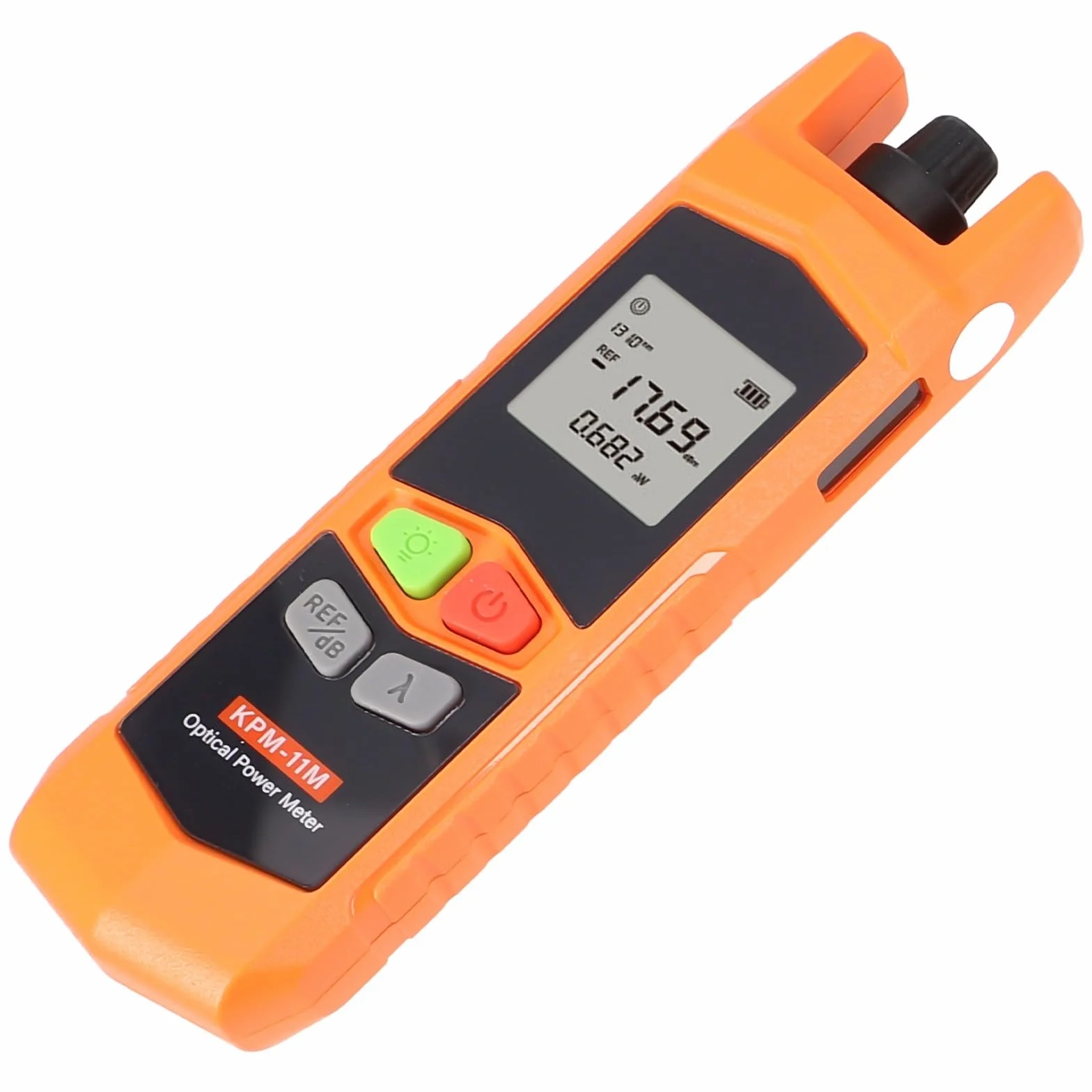 Honseadek Mini misuratore di potenza a fibra ottica -11m con torcia elettrica a led da -70 a 6 dbm gamma di misurazione 7 lunghezze d'onda 850-1625nm Ingaas Probe 2
