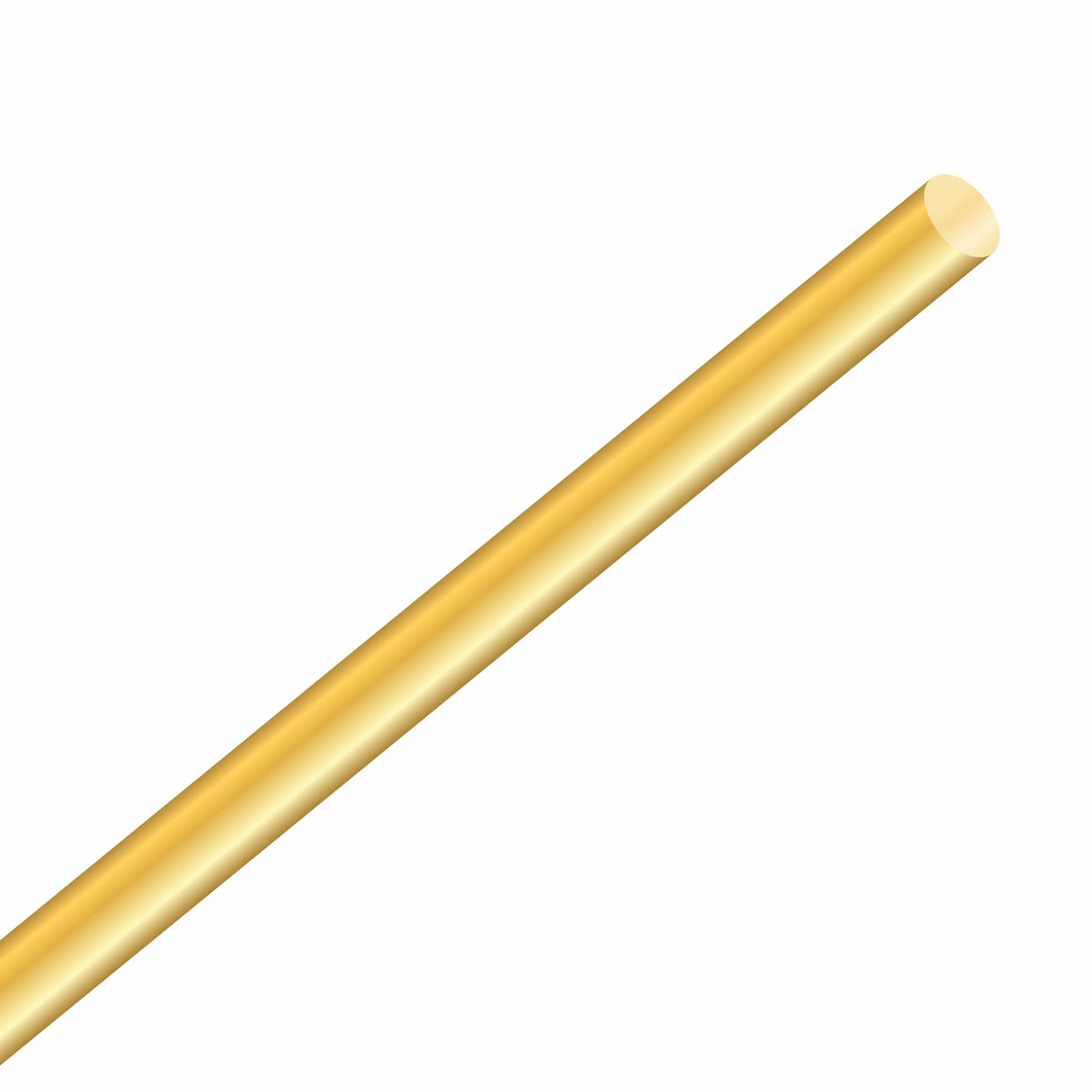 Asta in ottone 8 mm x 300 mm, asta rotonda massiccio per fai da te (1 pezzo)