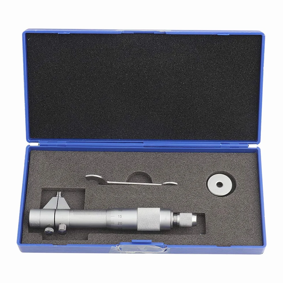 Micrometro per interni con intervallo di misurazione da 5 a 30 mm e precisione di 0,01 mm - Strumento di misurazione del diametro interno in acciaio inossidabile resistente e