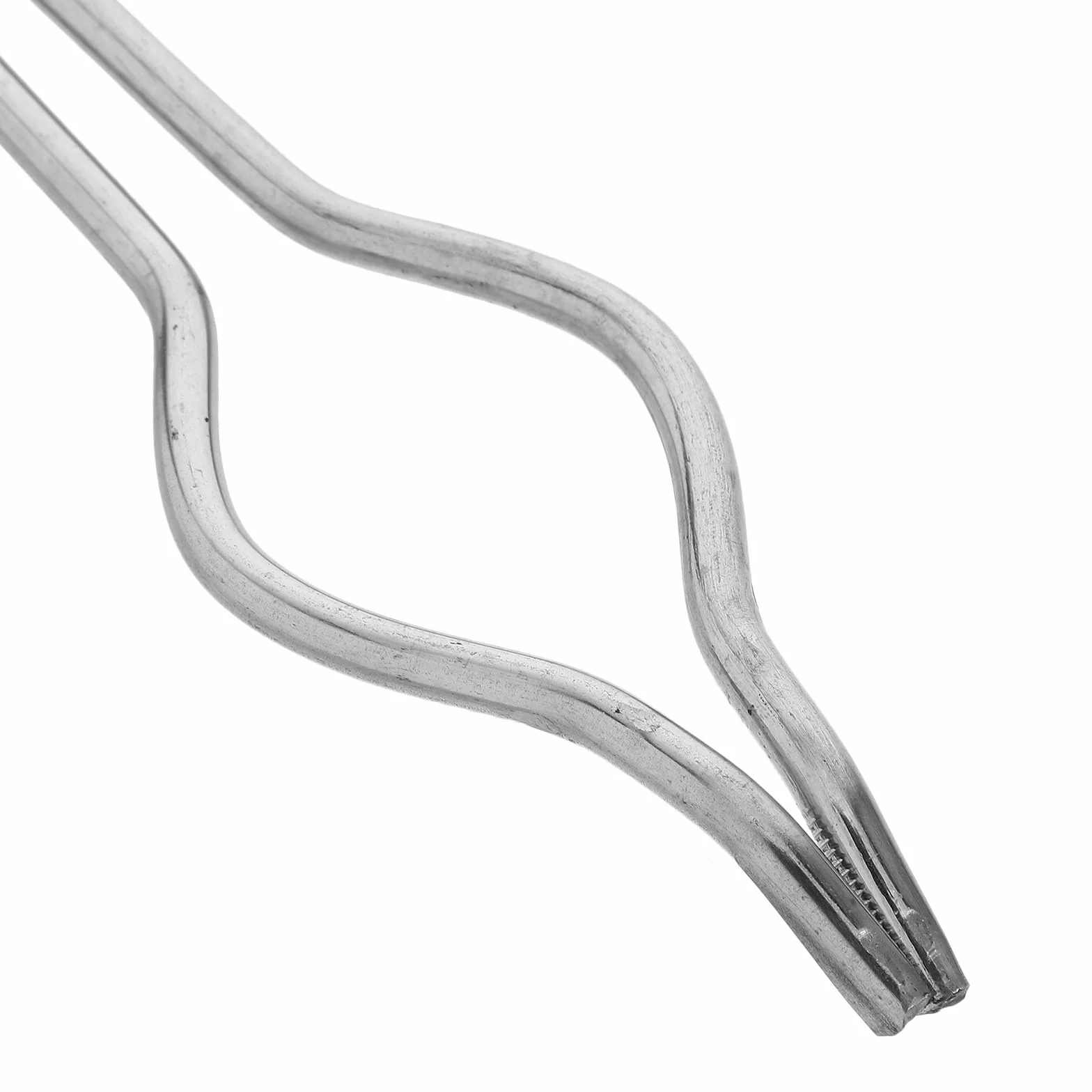 SMASOLO Pinza per Crogioli in Acciaio Inossidabile 50 CM a Mezza Bocca, Strumento di Fusione Metalli per Uso Professionale in Laboratorio di Biochimica