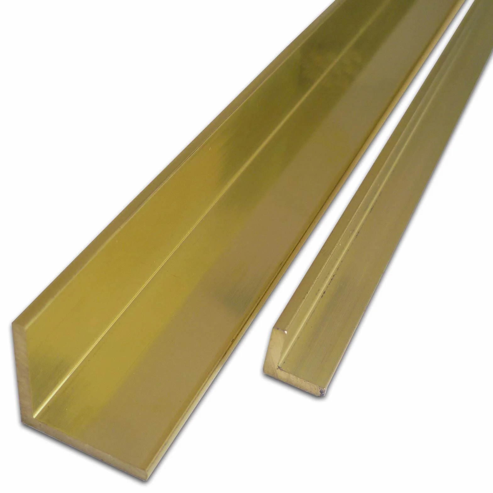 Raccordo angolare in ottone 20x20x2 mm CuZn39Pb3 Ms58 1 m