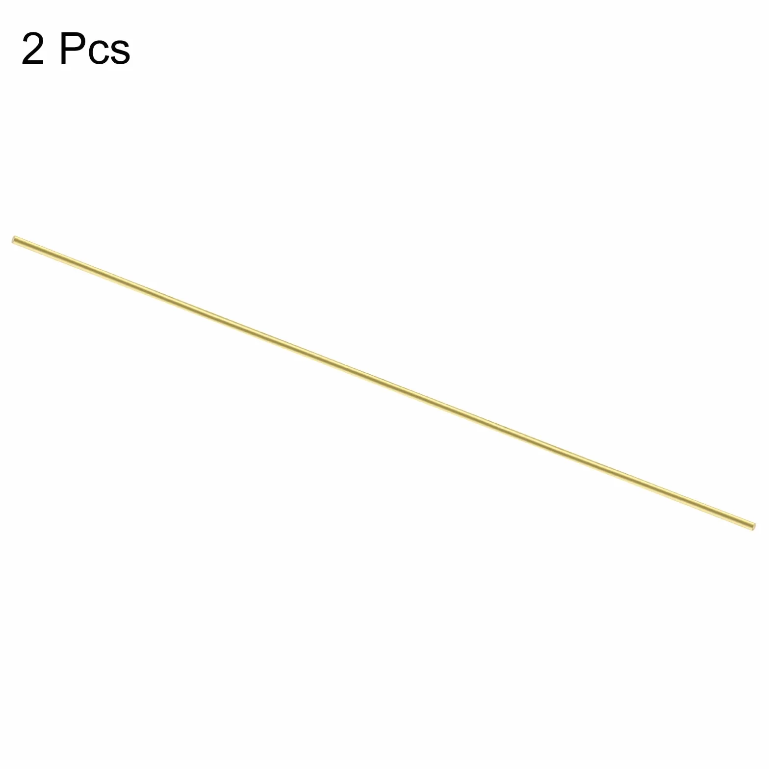 QUARKZMAN 2pz Aste in Ottone (3mm)1/8" x (300mm)12" Asta Tonda in Ottone Massiccio per Manici Coltelli Pin Fai Da Te Modellismo Aereo