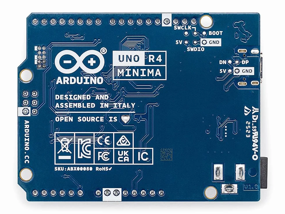 Arduino UNO R4 Minima Scheda di sviluppo ARM Cortex-M4 per IoT e automazione