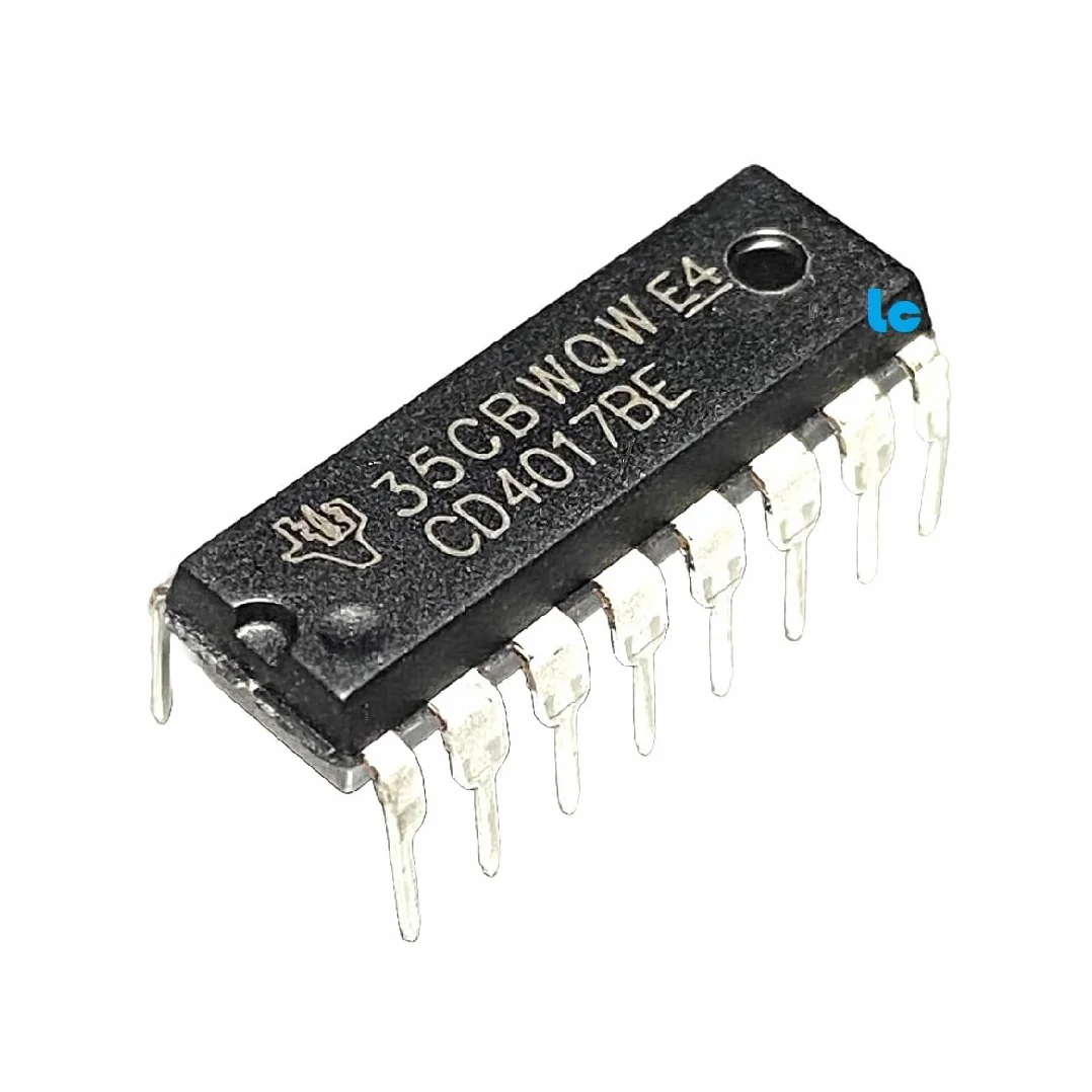 Circuito Integrato CD4017BE - DIP 16 - Contatore CMOS - Borsa da 10 pezzi