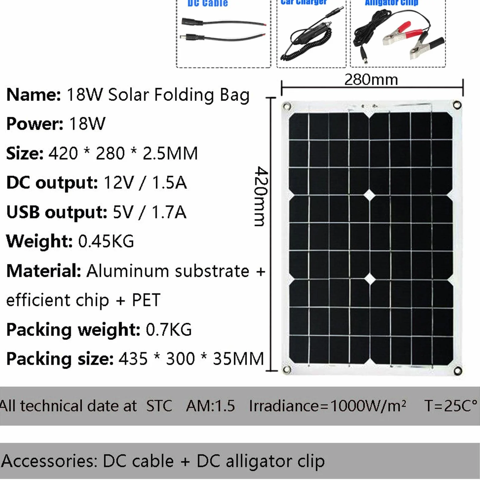 Impianto solare completo 4000 W, kit indipendente dalla rete, 1 inverter con morsetto per batteria + pannello solare 18 W, 18 V, 18 V, regolatore