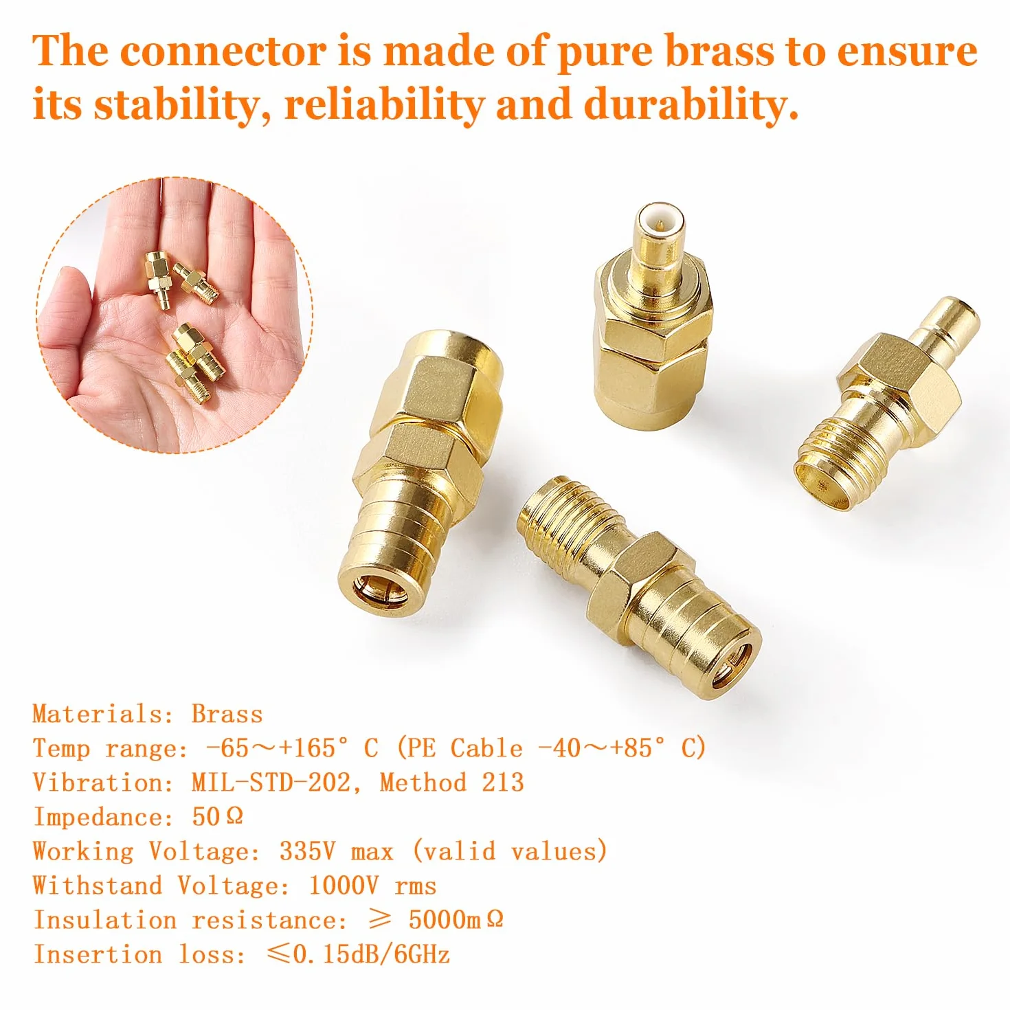 Adattatore SMA a Connettore SMB Kit, DAB Antenna RF Adattatore per Autoradio