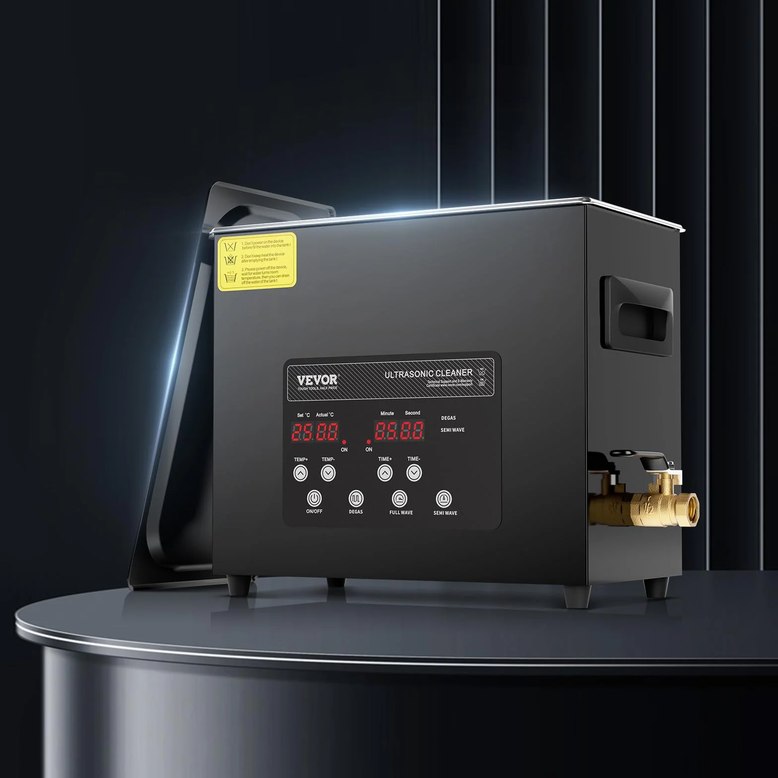 VEVOR Pulitore Ultrasuoni Industriale 6L 180W Digitale con Riscaldatore e Timer