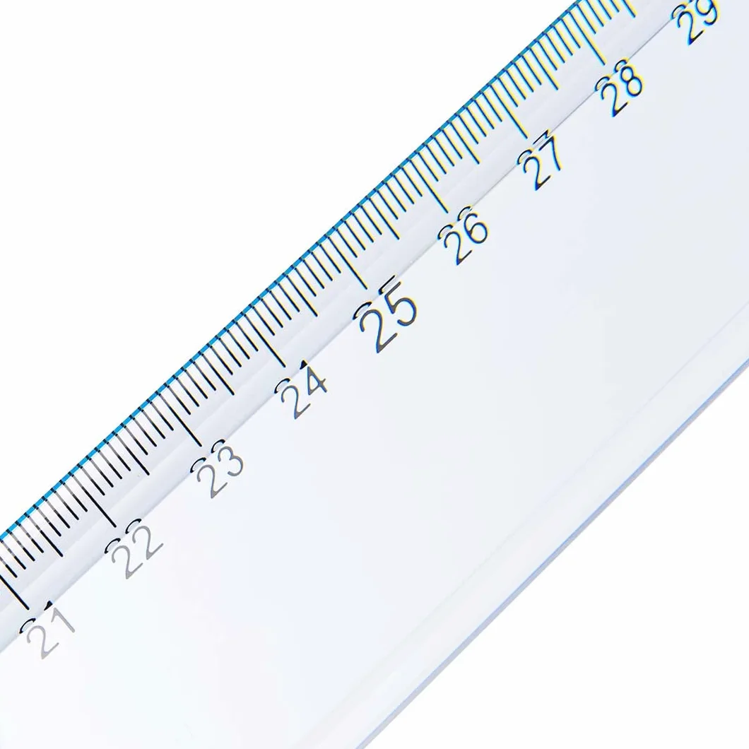 Pryma Riga Trasparente Graduata Righello in Plastica 60 cm per Scuola Disegno Tecnico