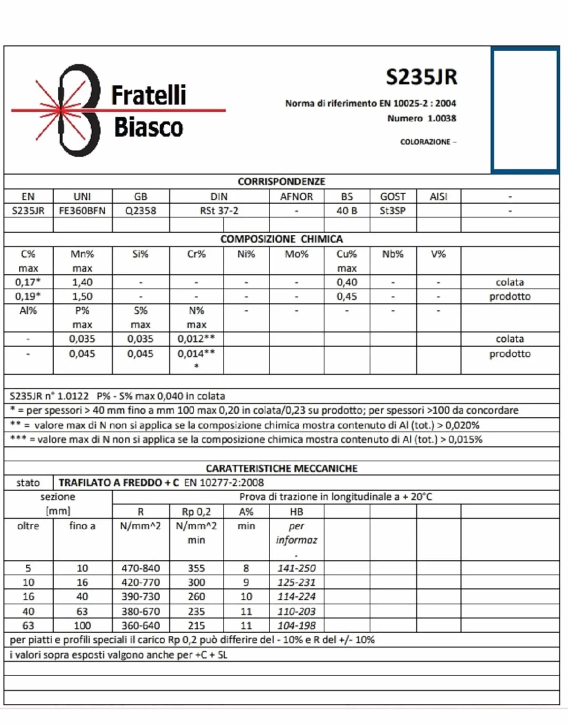 Barra Angolare in Ferro S235JR 30x30x3x1000 mm