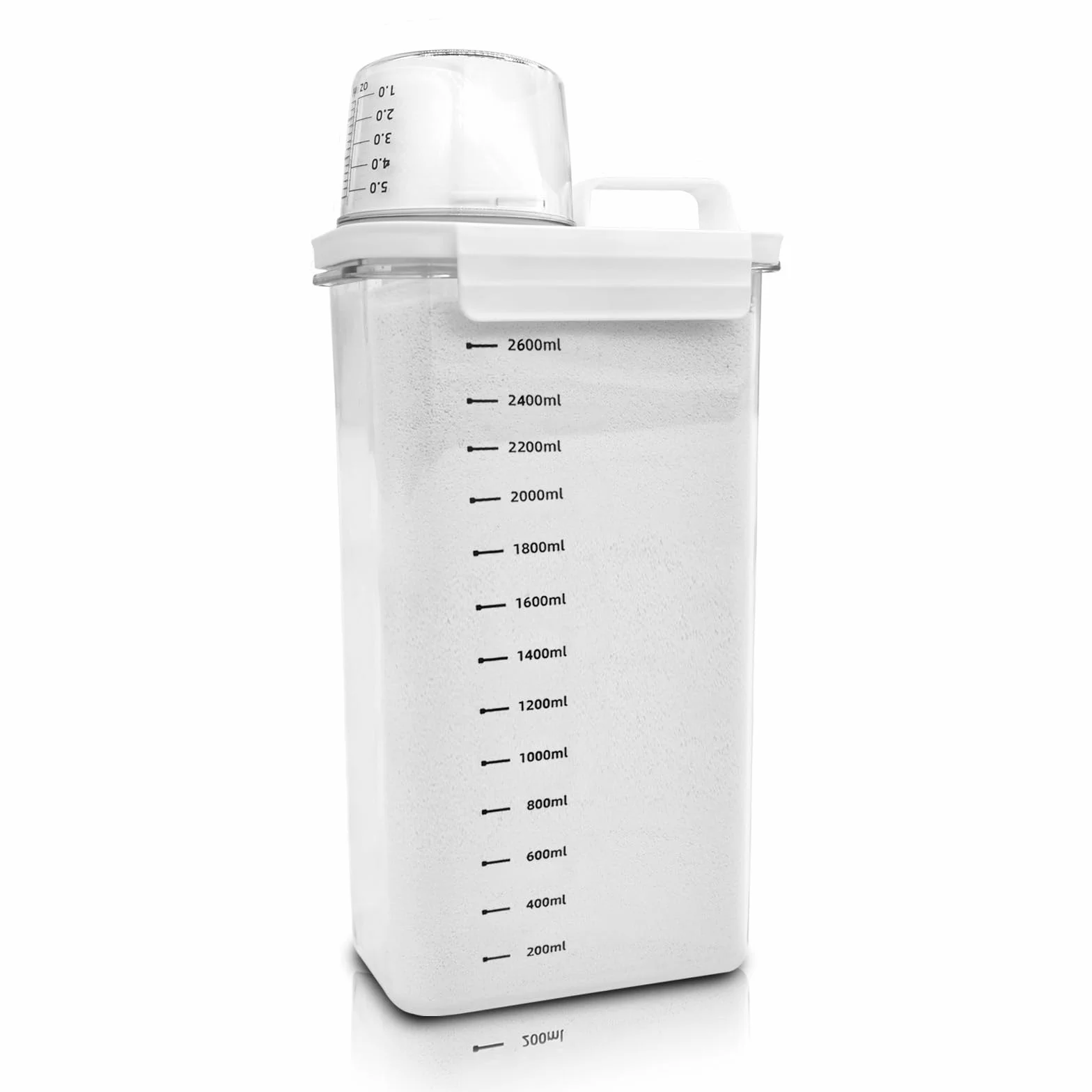Dispenser Detersivo Lavatrice, 2900 Ml Dosatore Detersivo Lavatrice, Riutilizzabili Contenitore per Detersivo in Polvere e Liquidi, contenitori detersivi lavanderia (2900ml)