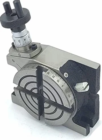 Tavolo rotante da 7,6 cm – 80 mm orizzontale e verticale modello di precisione, rotante, fresatrice, indicizzatrice (U).