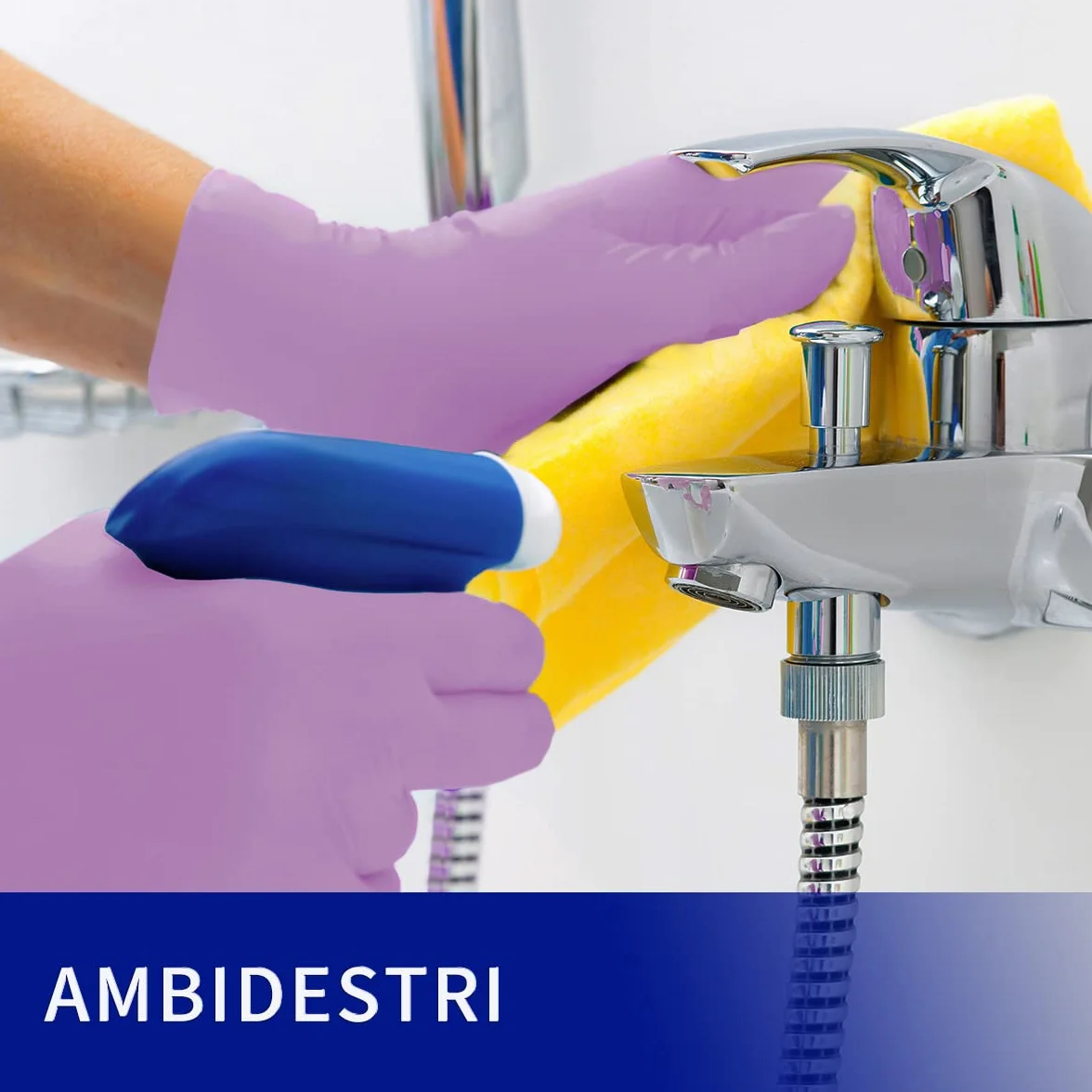 Safe Health Guanti monouso da esame Nitro XL 90 pezzi Senza polvere Senza lattice CE EN455 Ipoallergenici