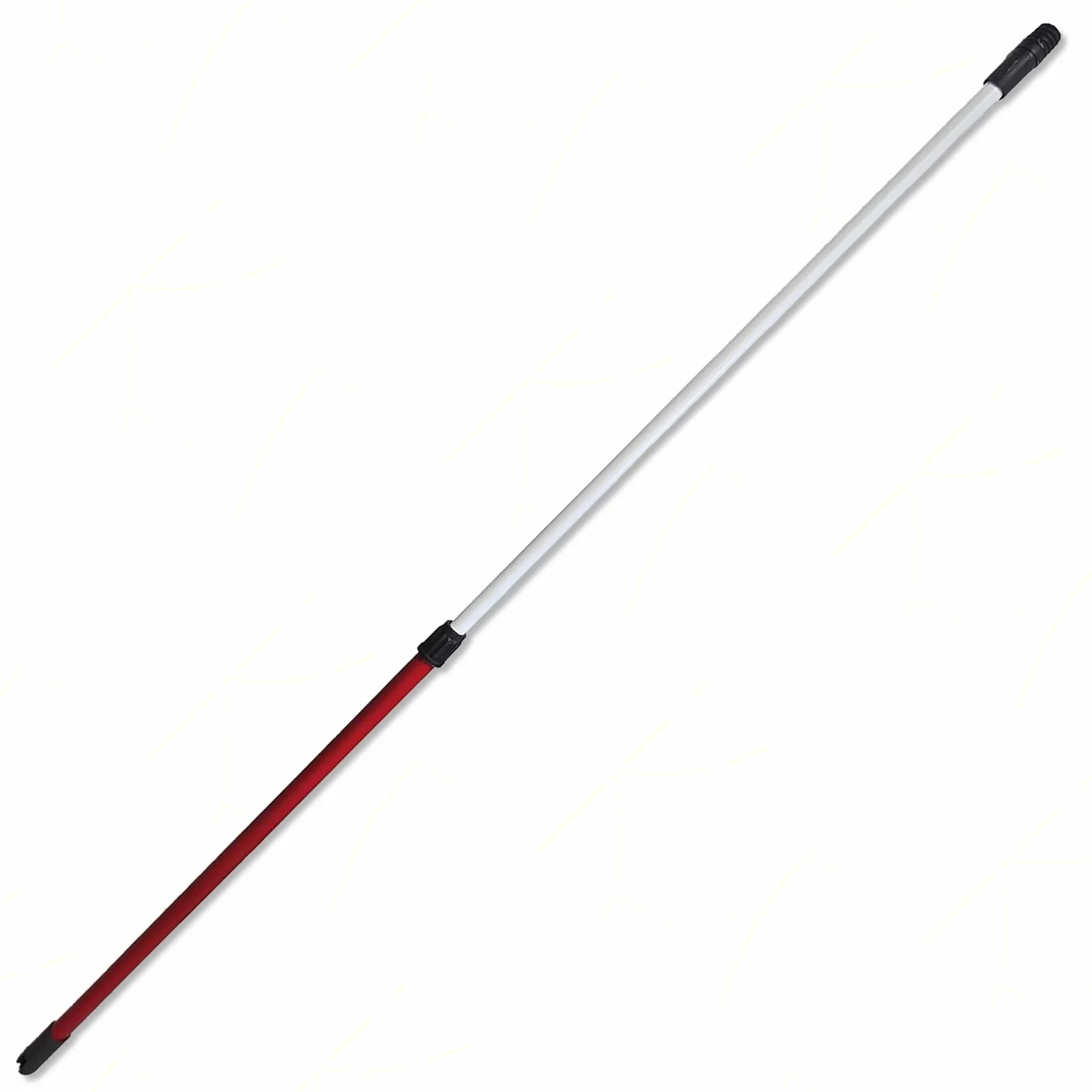 Sicignano Manico Telescopico per Scopa Universale Allungabile 77-150 cm Rosso Plastica Alluminio