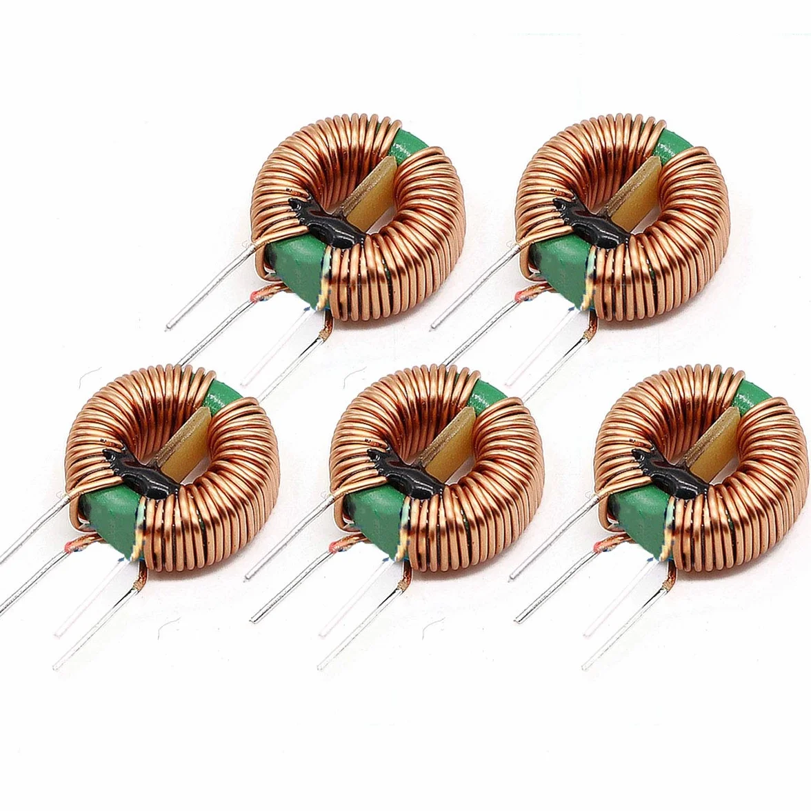 MHUI Verticale Toroide Magnetico Induttore Monolayer Filo Vento Ferita 1 Mh 2 Mh 5 Mh 10 Mh 30 Mh Bobina Induttanza (5 Pz), 1MH 15A