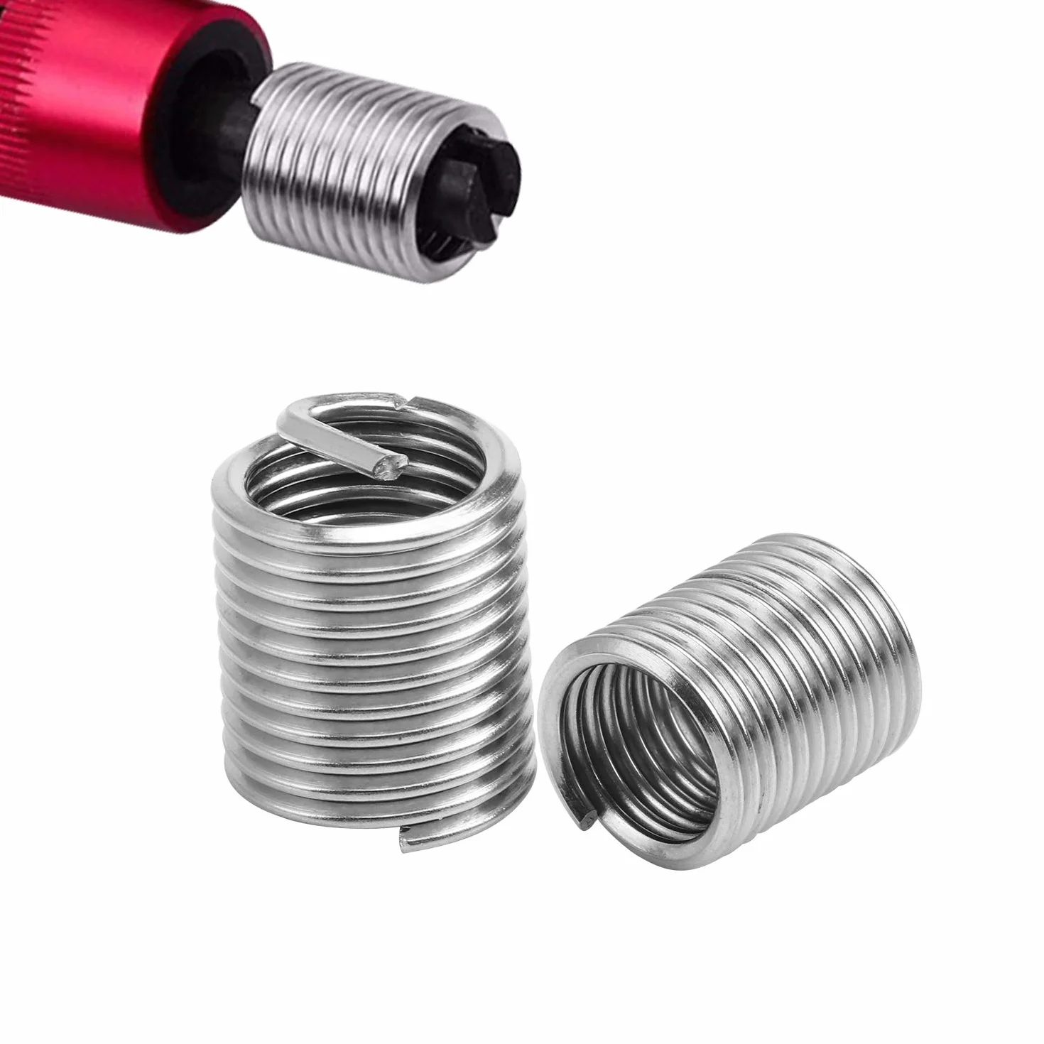 Inserti filettati Helicoil in acciaio inossidabile M3 M4 M5 M6 M8 M10 M12 105 pezzi