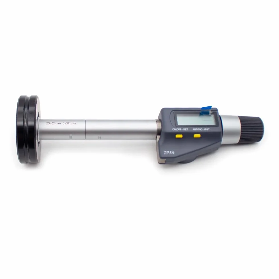 Micrometro per Fori Interni, Micrometro Digitale per Interni a 3 Punti Risoluzione Calibro per Foro a 3 Punti: 0,005mm, Calibro per Anello Interno del Diametro Esterno ad Alta Precisione(8-10mm)