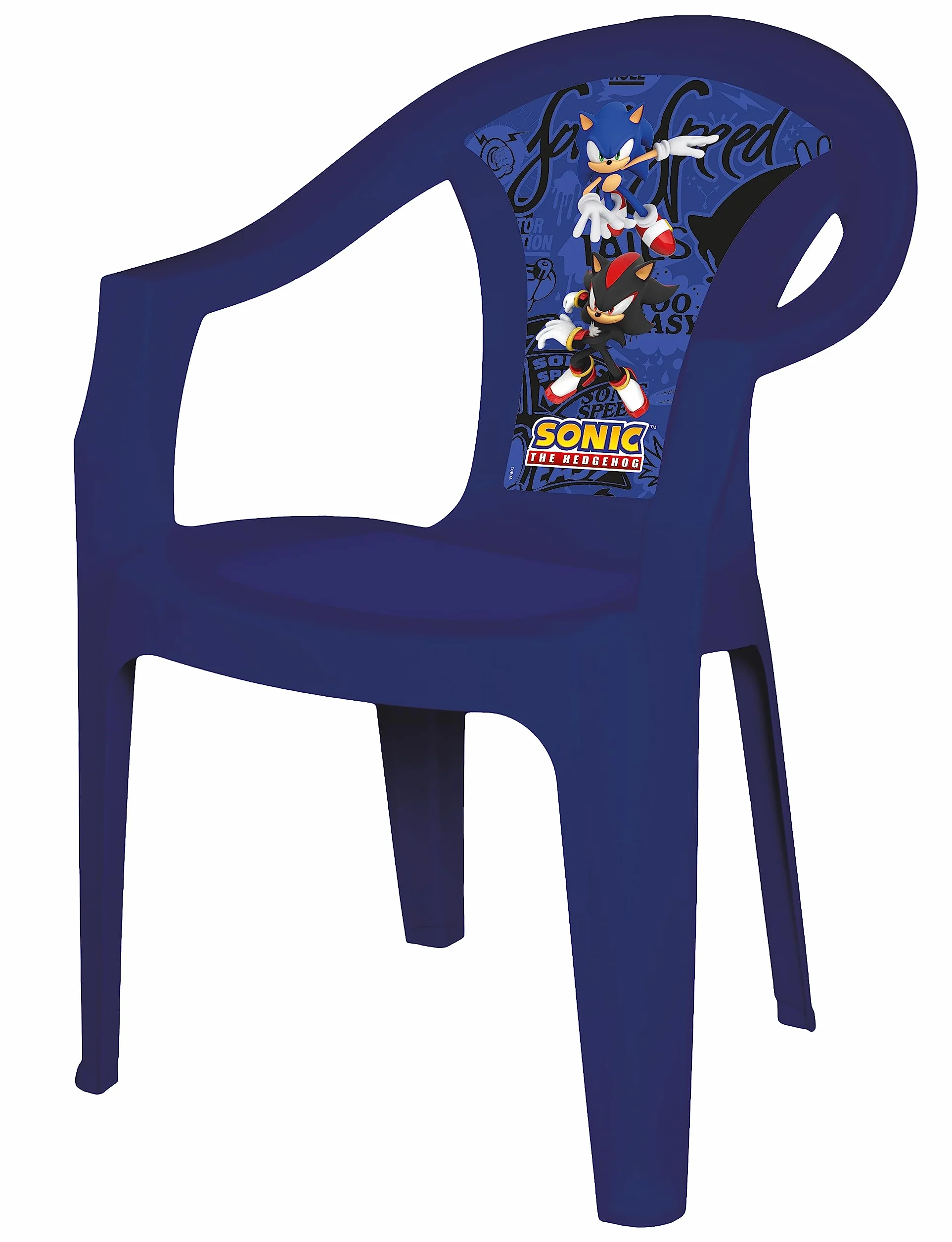 Sonic Sediolina in Plastica 41x41 cm H. 56cm Asilo Scuola Bambino