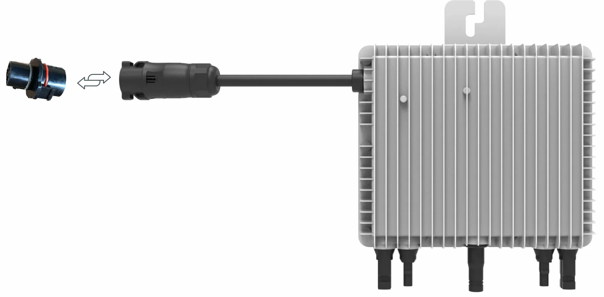 Deye SUN-M80G3-EU-Q0-800W Microinverter con WLAN incluso adattatore BC01-Betteri (Alimentazione: 0% secondo §12 comma 3 UStG), Argento