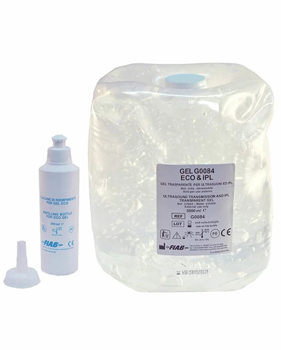 Gel Conduttore per Apparecchiature ad Ultrasuoni da 5 Kg. con Contenitore 250 ml