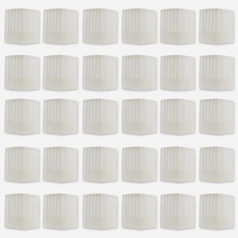 Cappello da Chef monouso Carta Bianco 30 Pezzi
