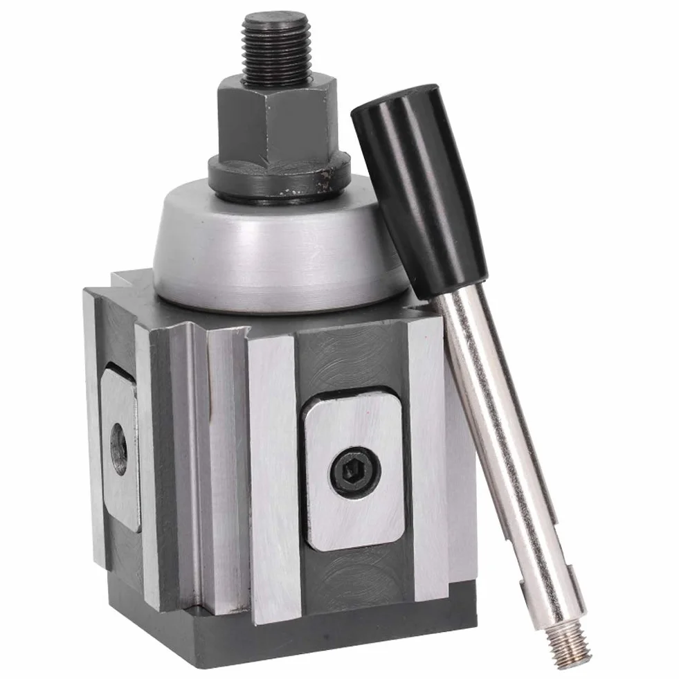 Tornio CNC Portautensili Portautensili a Cambio Rapido Supporto per Tornio a Colonna a Pistone AXA Portautensili per Tornio CNC 6-12 Pollici 250-100 con Struttura di Bloccaggio a Pistone ed