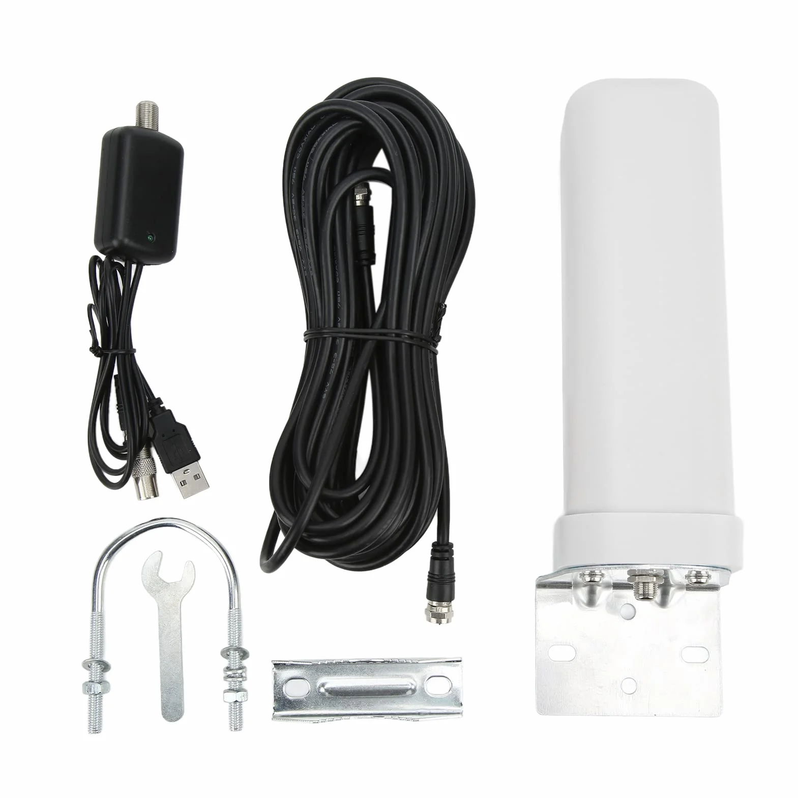 Omni Antenna Outdoor IP67 5V 25dBi Ricevitore di segnale HD 1080P ad alto guadagno per ATSC DVB T ISDB T DTMB DMB T Attrezzature industriali e case intelligenti