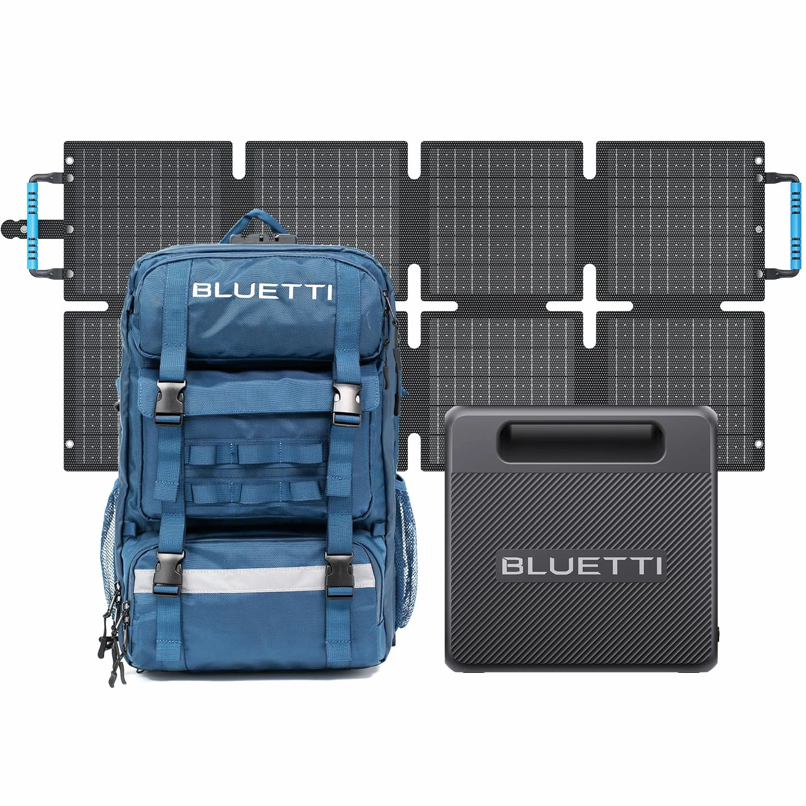 BLUETTI Handsfree 1 Centrale Elettrica a Zaino con 60W Pannello Solare, 268,8Wh 300W Batteria LFP con 42L Zaino, Tutto in Uno Sistema di Energia Solare per Campeggio, Fotografia,Viaggio
