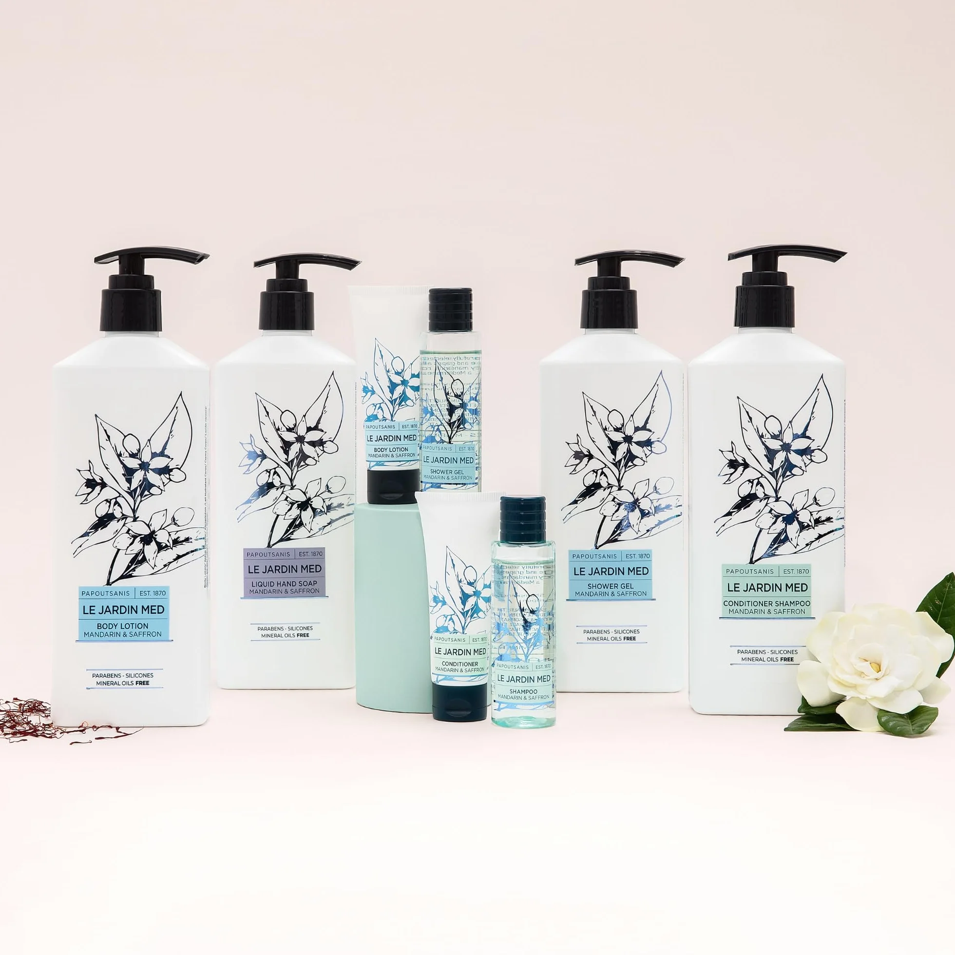 Flexi Amenities Kit Cortesia B&B e Hotel Le Jardin Med Premium - Kit completo Shampoo Bagnoschiuma Saponetta