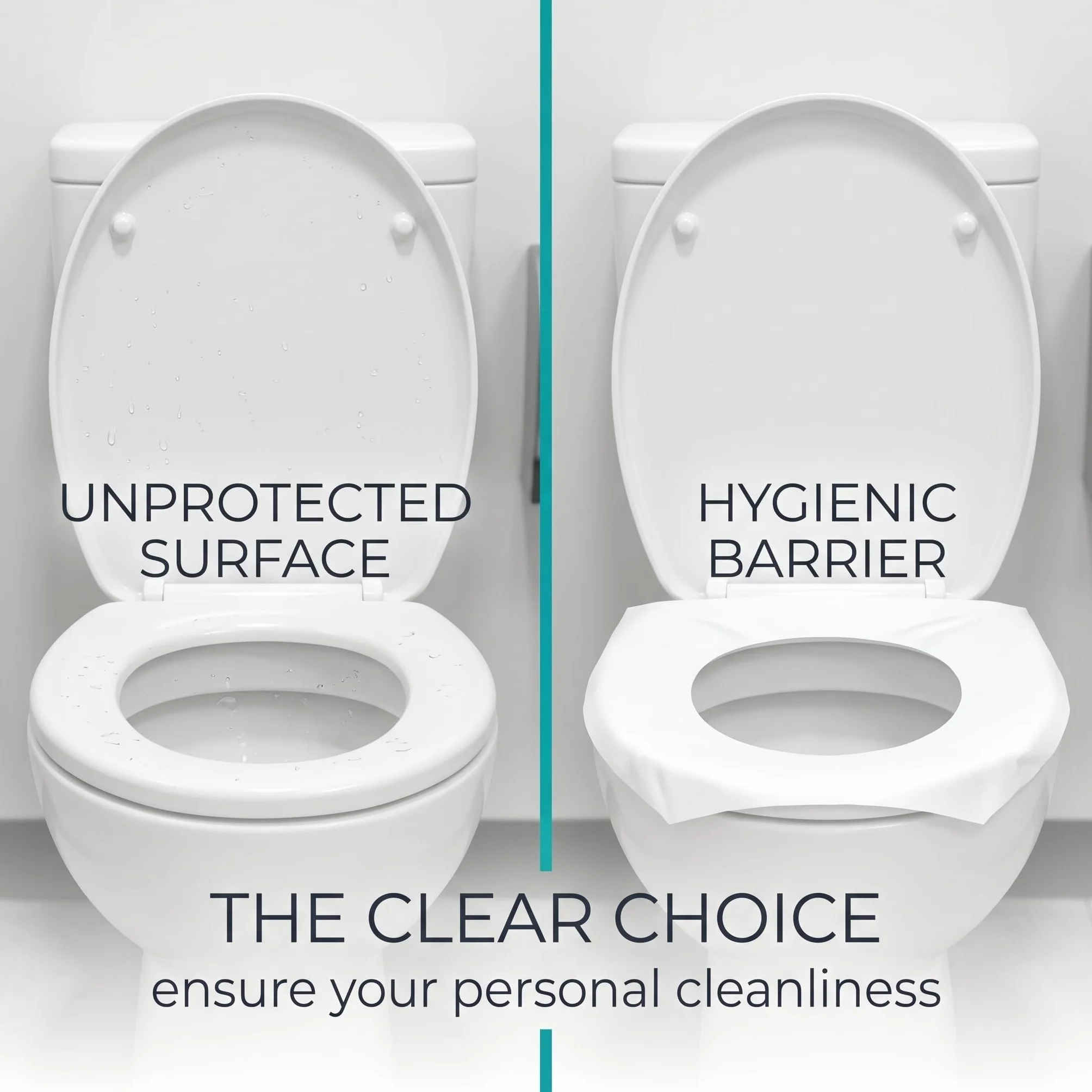 Copriwater Usa E Getta 60 Pezzi Coprisedili Wc Bianchi Biodegradabili Protezione Igienica Per Viaggi E Bagni Pubblici