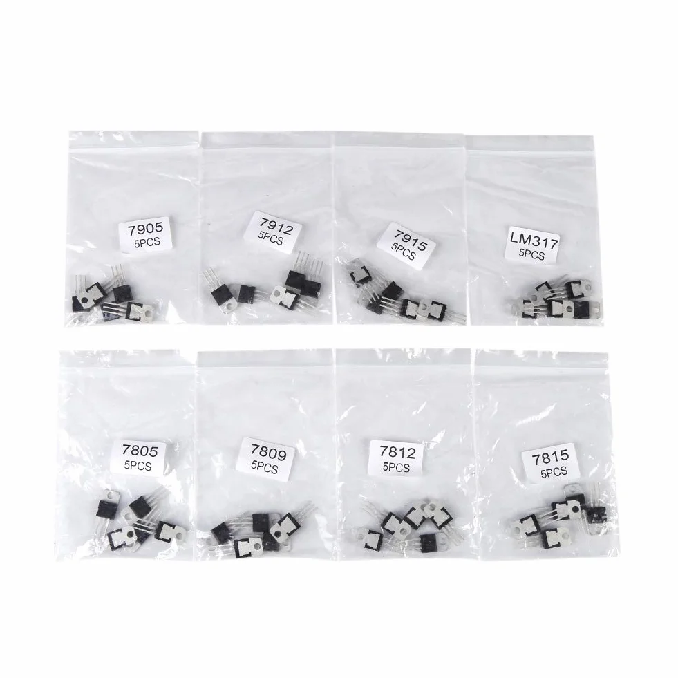 Transistor Kit con 40 Pezzi, JFET e LM317 - Assortimento Completo per Regolazione Canale N e Modalità Esaurimento