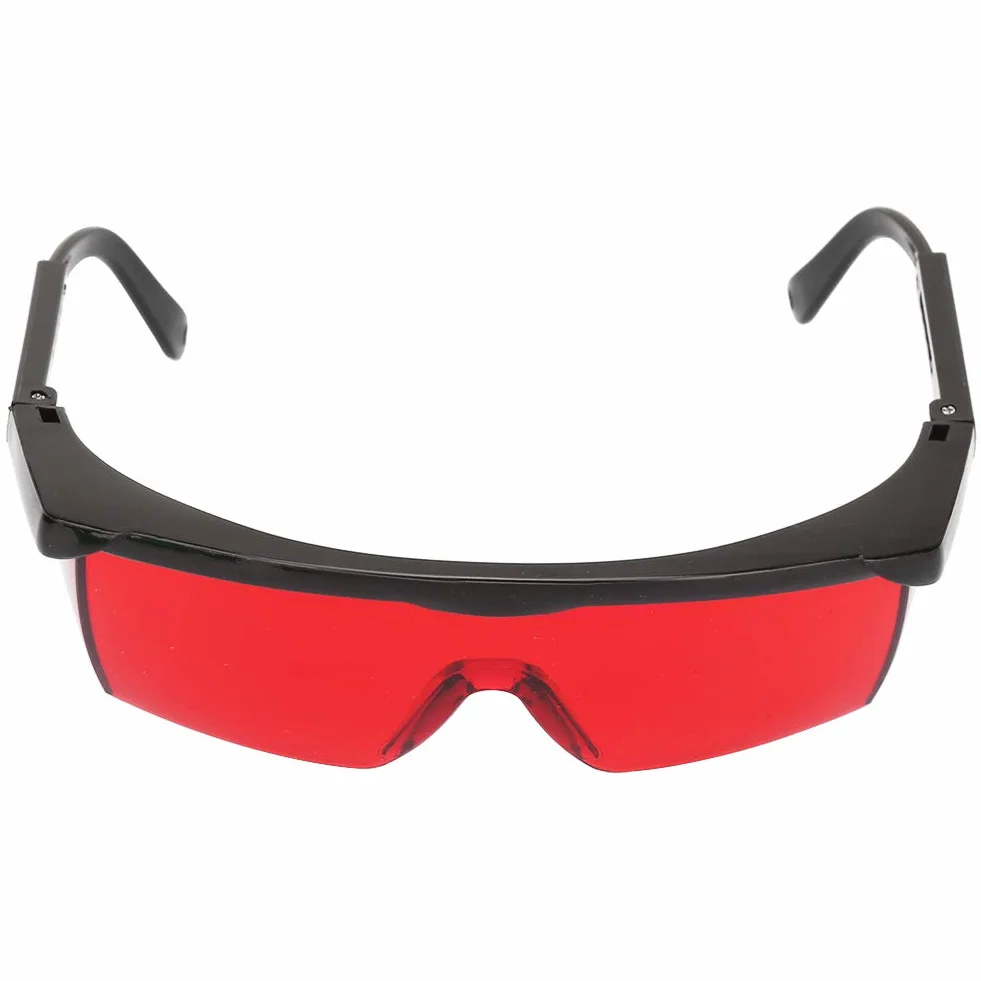 Occhiali protettivi laser, occhiali protettivi laser per PC portatili Occhiali anti laser di sicurezza per tutte le direzioni per la depilazione Disinfettante UV con luce blu(Rosso)