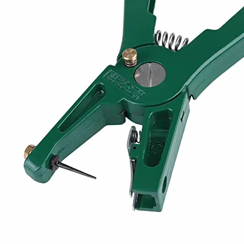 Pinza Marchi Auricolari,Pinze Targhetta Orecchia Bestiame In Acciaio,Pinza Per Marche Auricolari con Perno di Ricambio,Strumento Installazione Targhette Orecchia Maiale Mucca Pecora