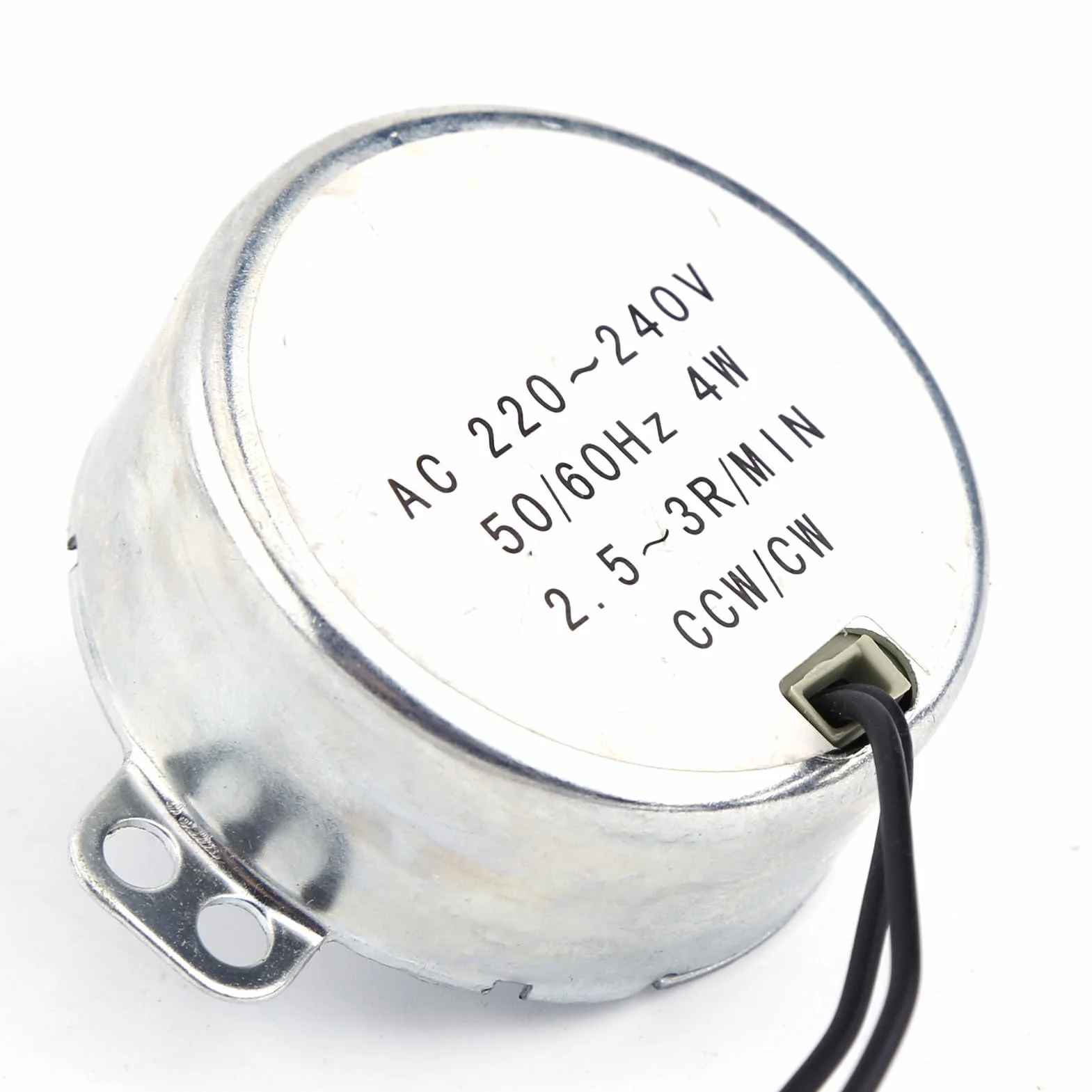 Motore Sincrono AC 220-240V 2.5-3 RPM 4W per Giradischi e Meccanismi di Rotazione Lenta