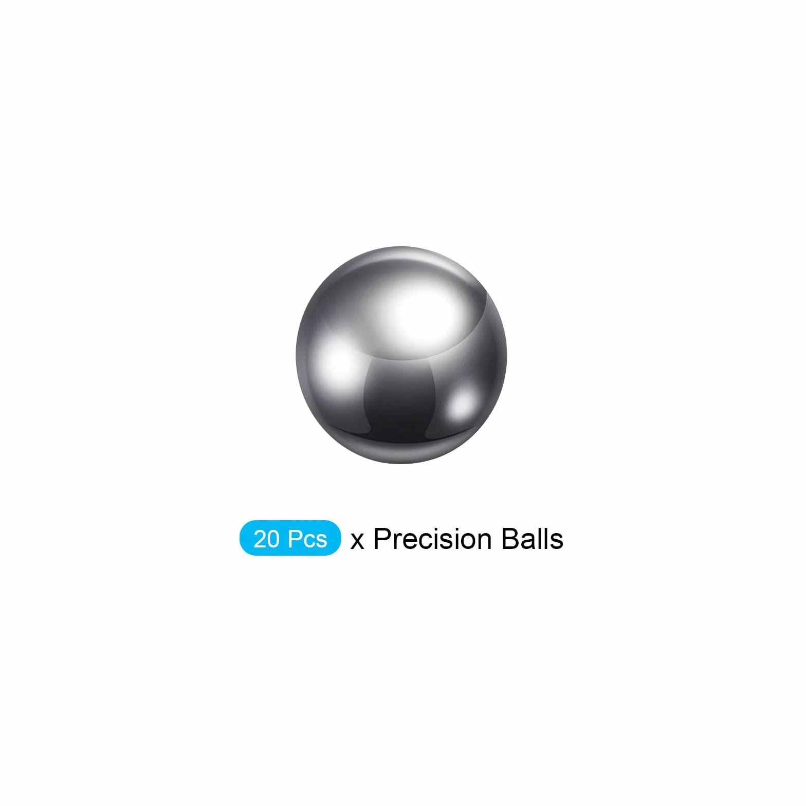 METALLIXITY Precision Balls G10 10mm 20pcs Sfere Cuscinetto Acciaio Cromato